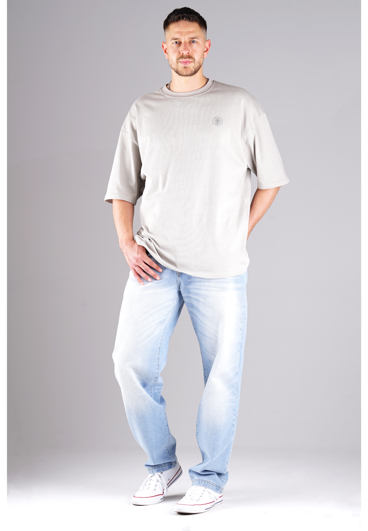 Picaldi Herren T-Shirt Oversize Evident grey XXL