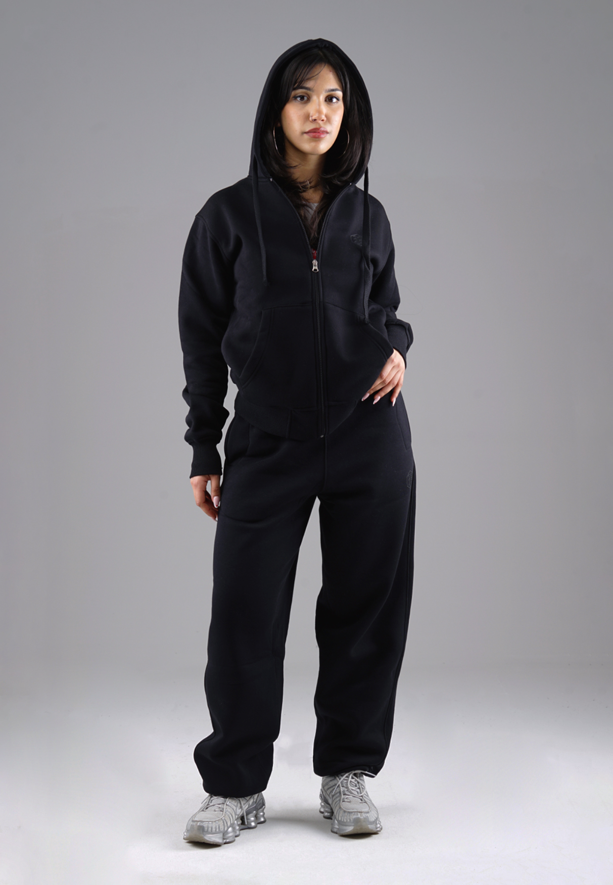 Picaldi Damen Zip Hoodie Hustle Black XXL