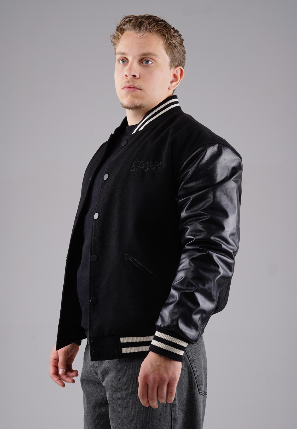 Picaldi Herren College Jacke Tiger black