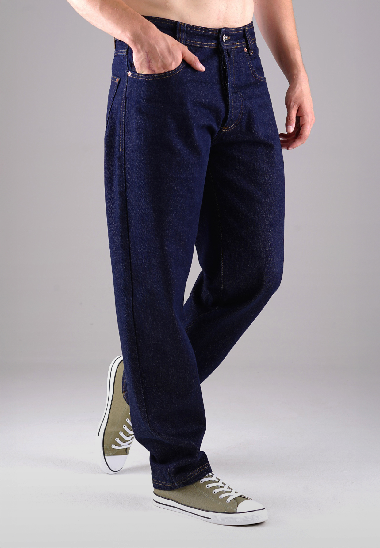 Picaldi Zicco 472 Ares Dark Blue Herrenjeans - Stretch-Karottenschnitt in Midnight Blue