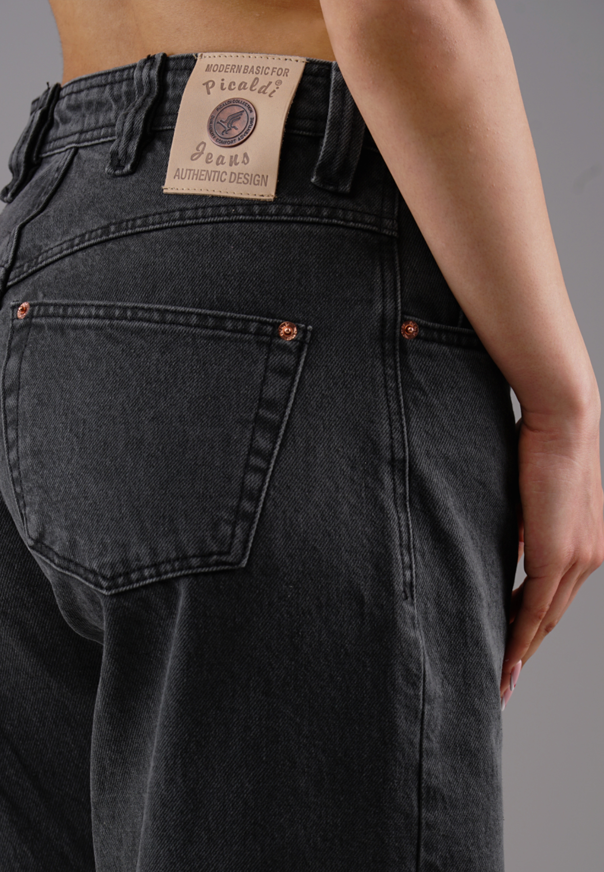 Picaldi Damen Jeans Baggy Zicco 475 Shadow faded anthracite W36-L32