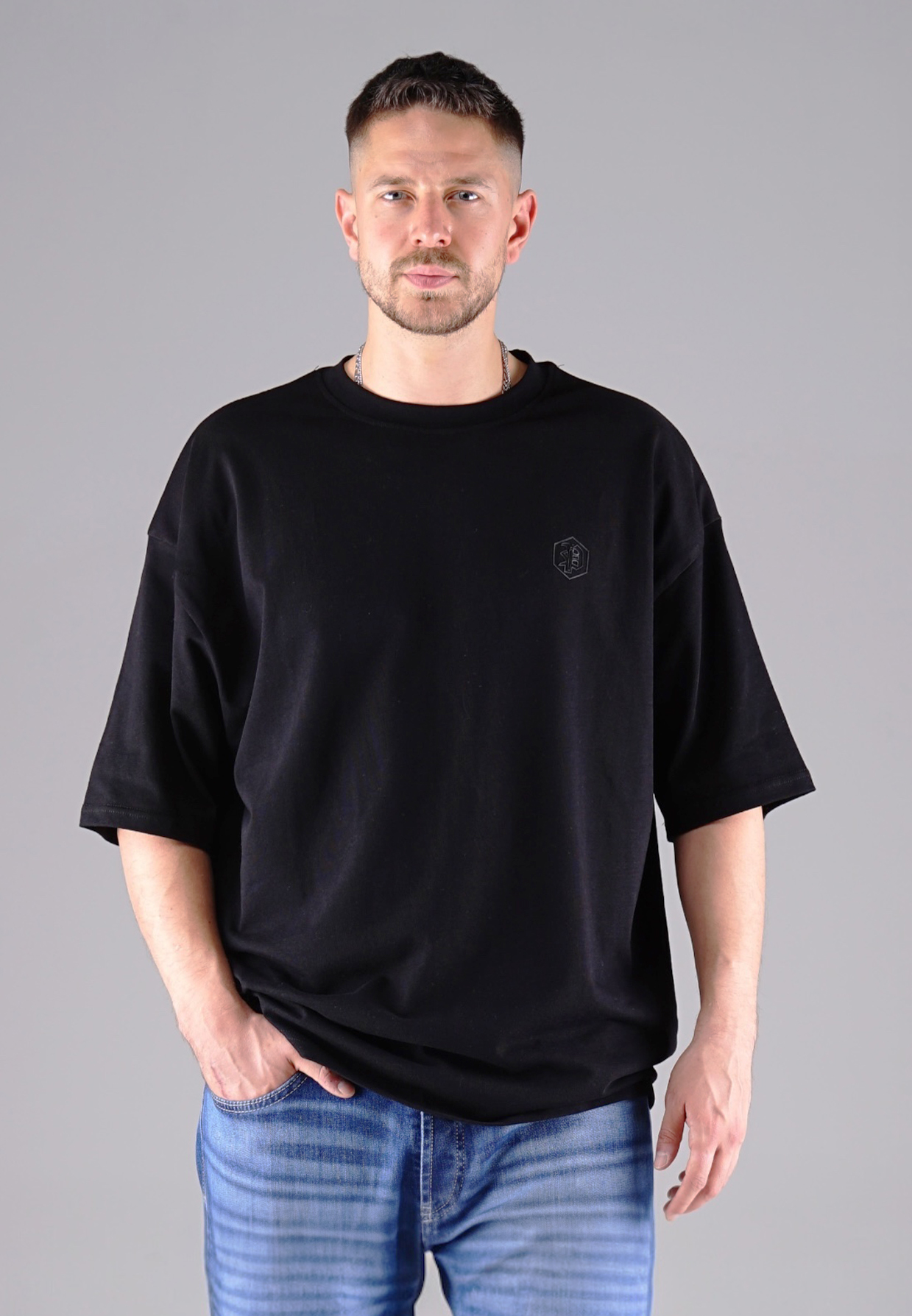 Picaldi Herren T-Shirt Oversize Evident black