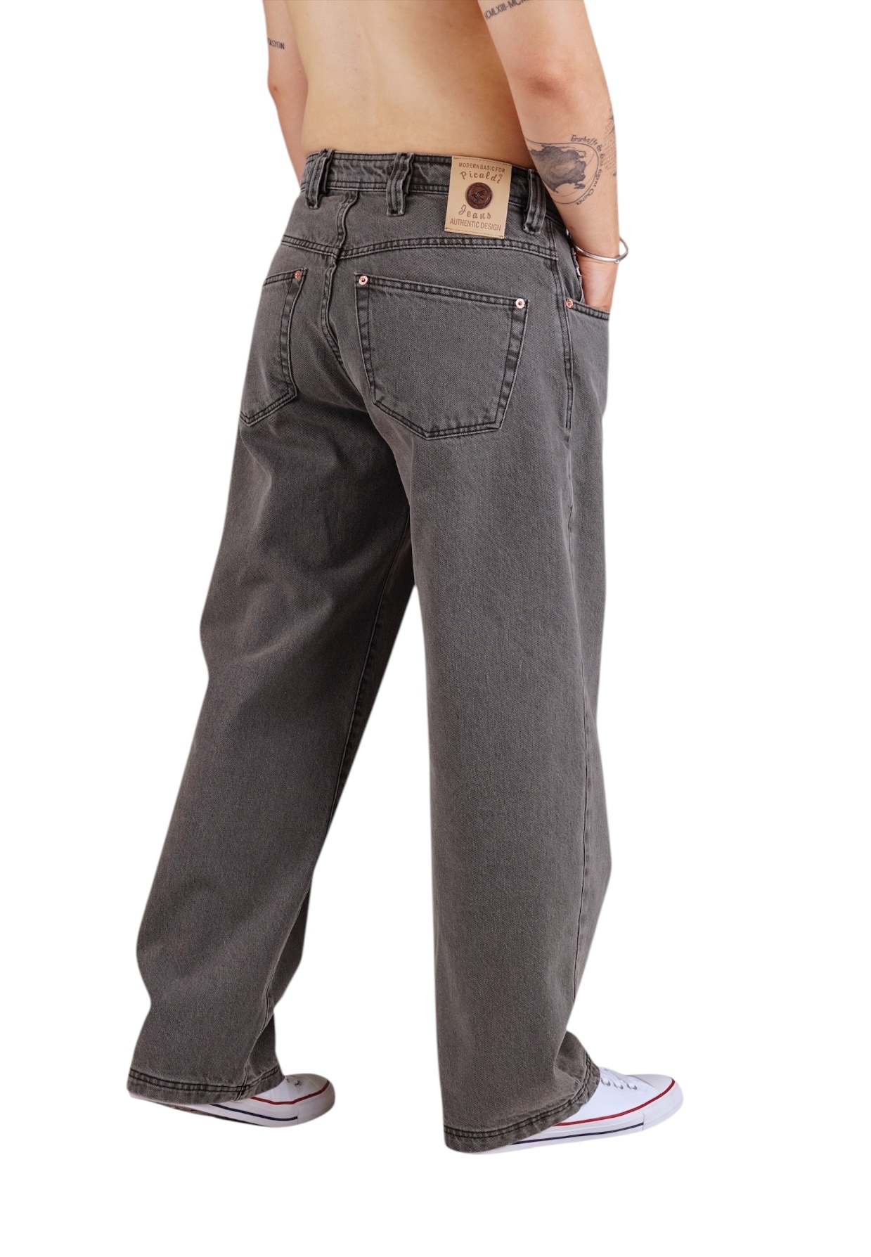 Picaldi Herren Jeans Baggy Zicco 475 Steel washed steel grey W36-L32