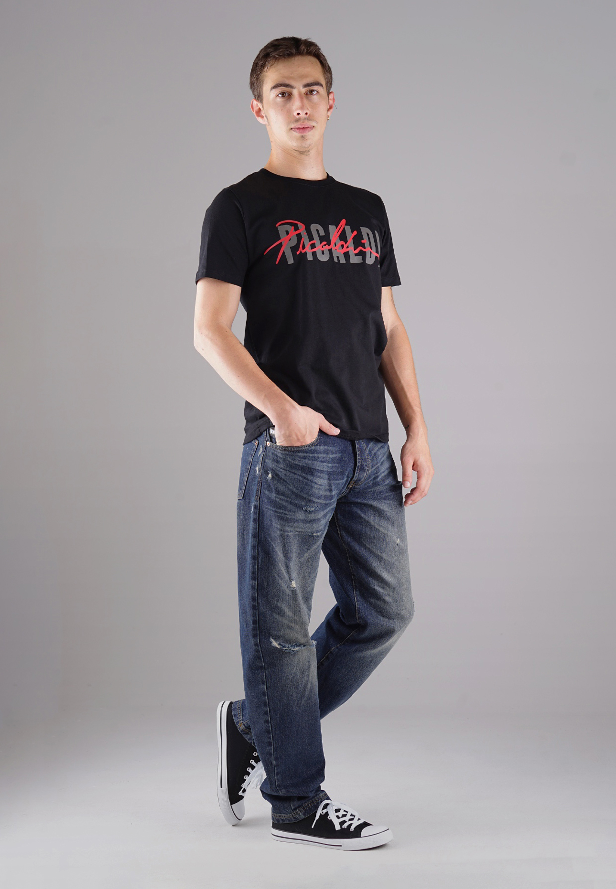 Picaldi Herren Jeans Zicco 472 Austin dark blue dark grey washed W28-L30