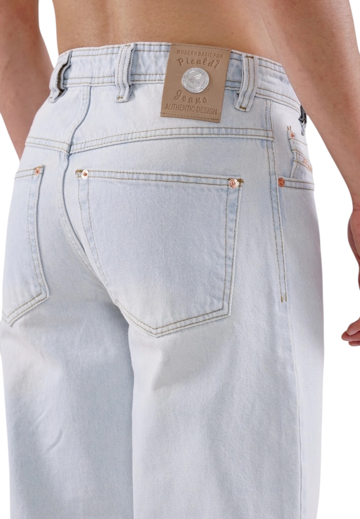 Picaldi Herren Jeans Zicco 472 Alaska washed stone light blue W46-L32
