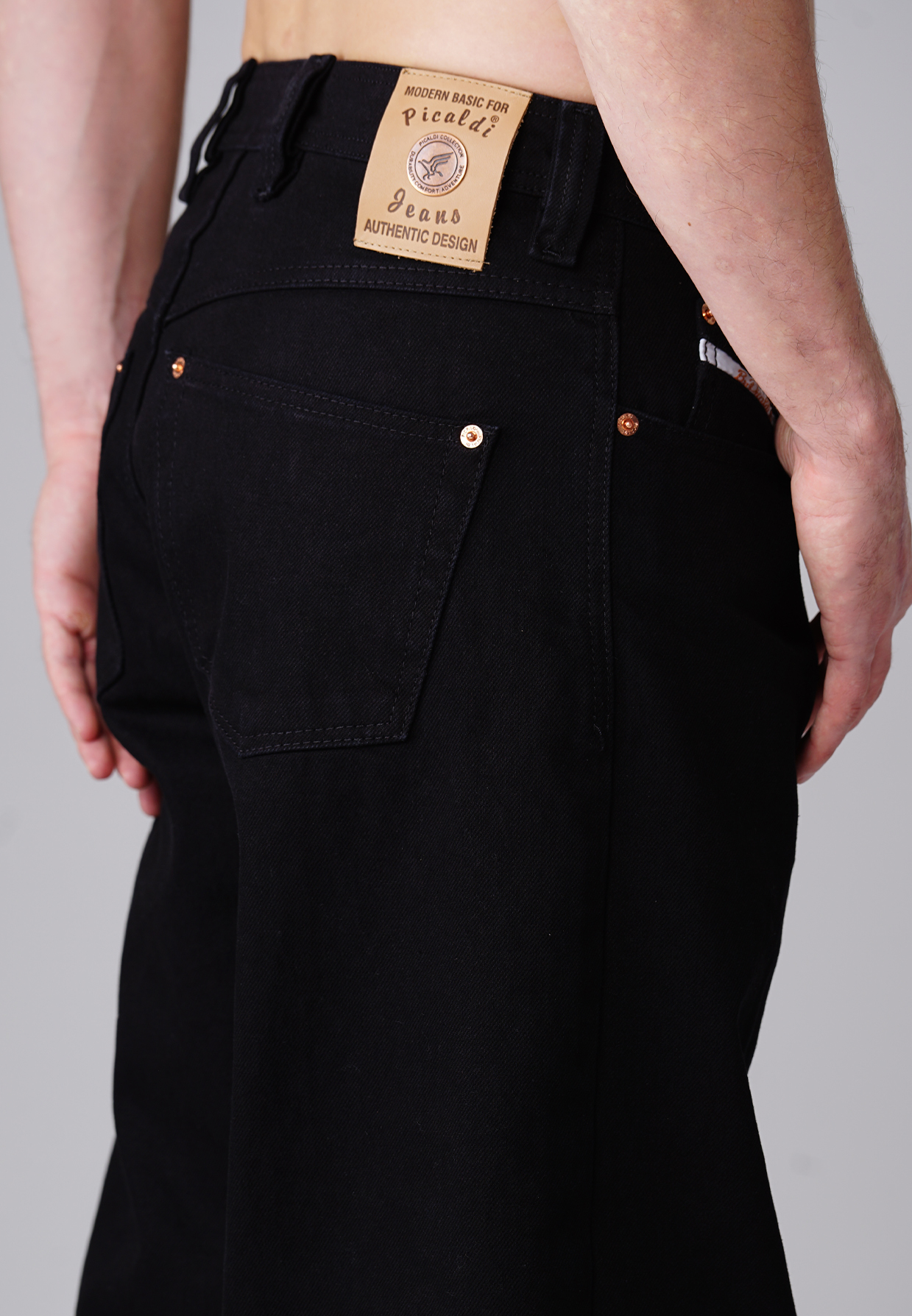 Picaldi Zicco 475 Black Herren Jeans – Baggyschnitt in Clean Black