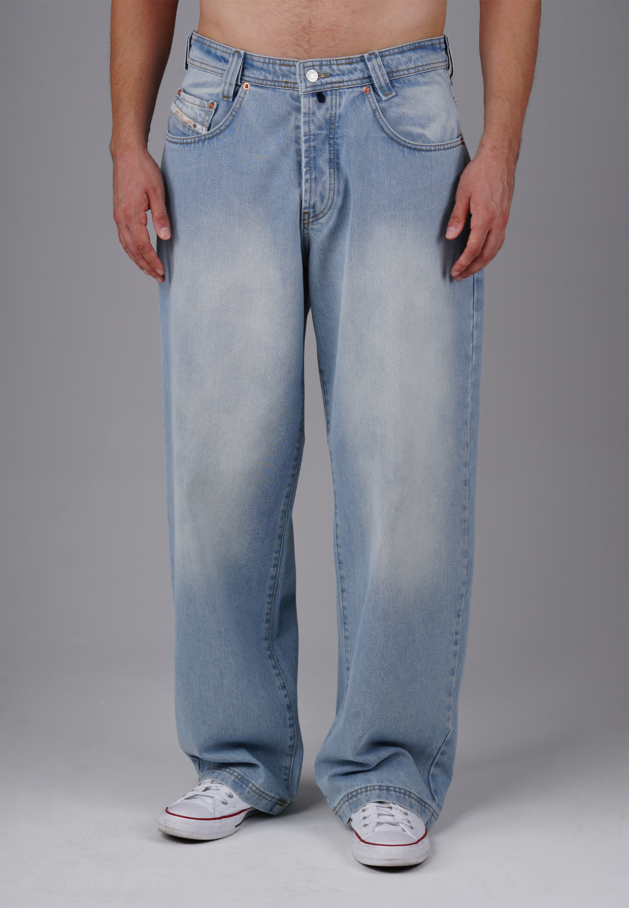 Picaldi Zicco 475 Lagoon Herrenjeans - Baggyschnitt in Used Teal W38-L34