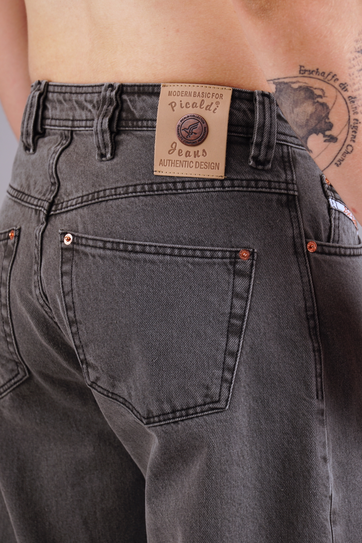Picaldi Herren Jeans Baggy Zicco 475 Steel washed steel grey W36-L32
