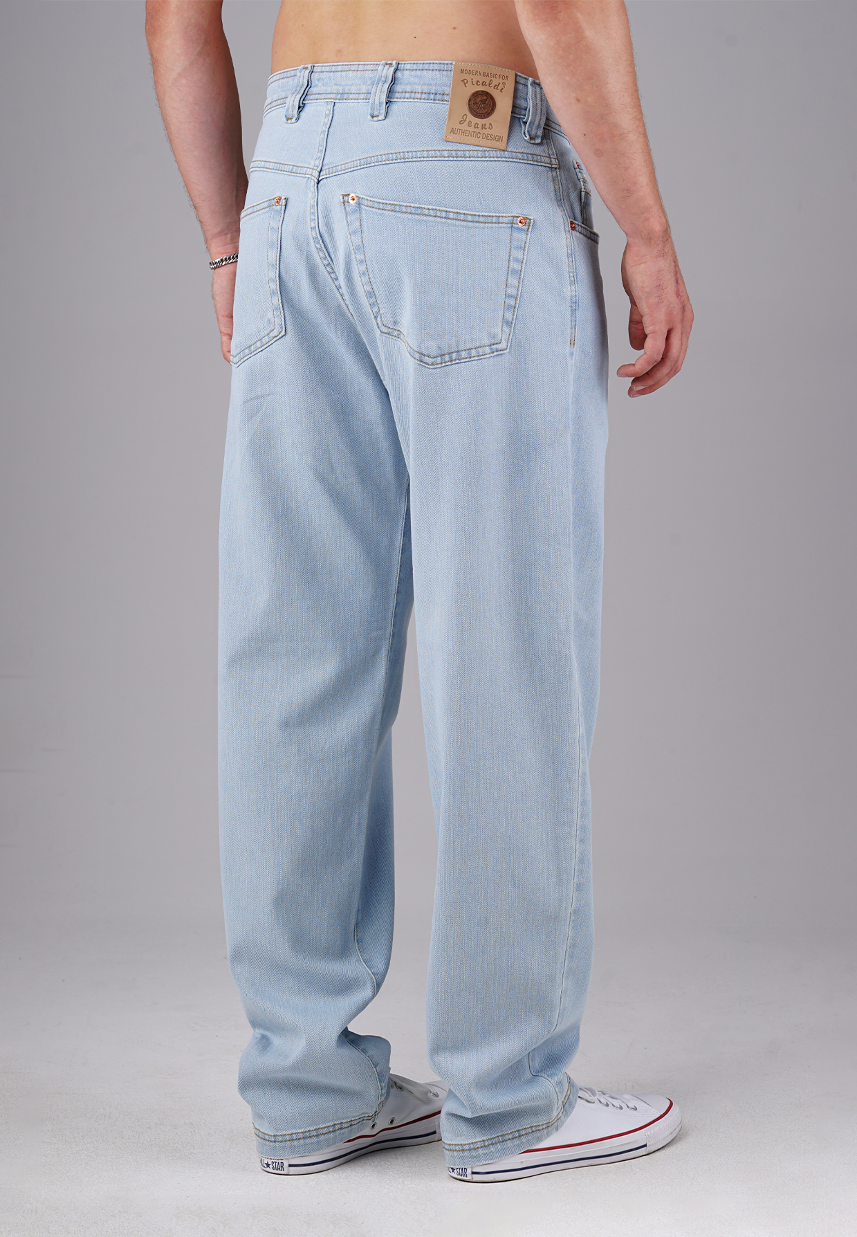 Picaldi Zicco 471 Palesky Herrenjeans - Relaxed-Karottenschnitt in Ice Blue Vintage W42-L32