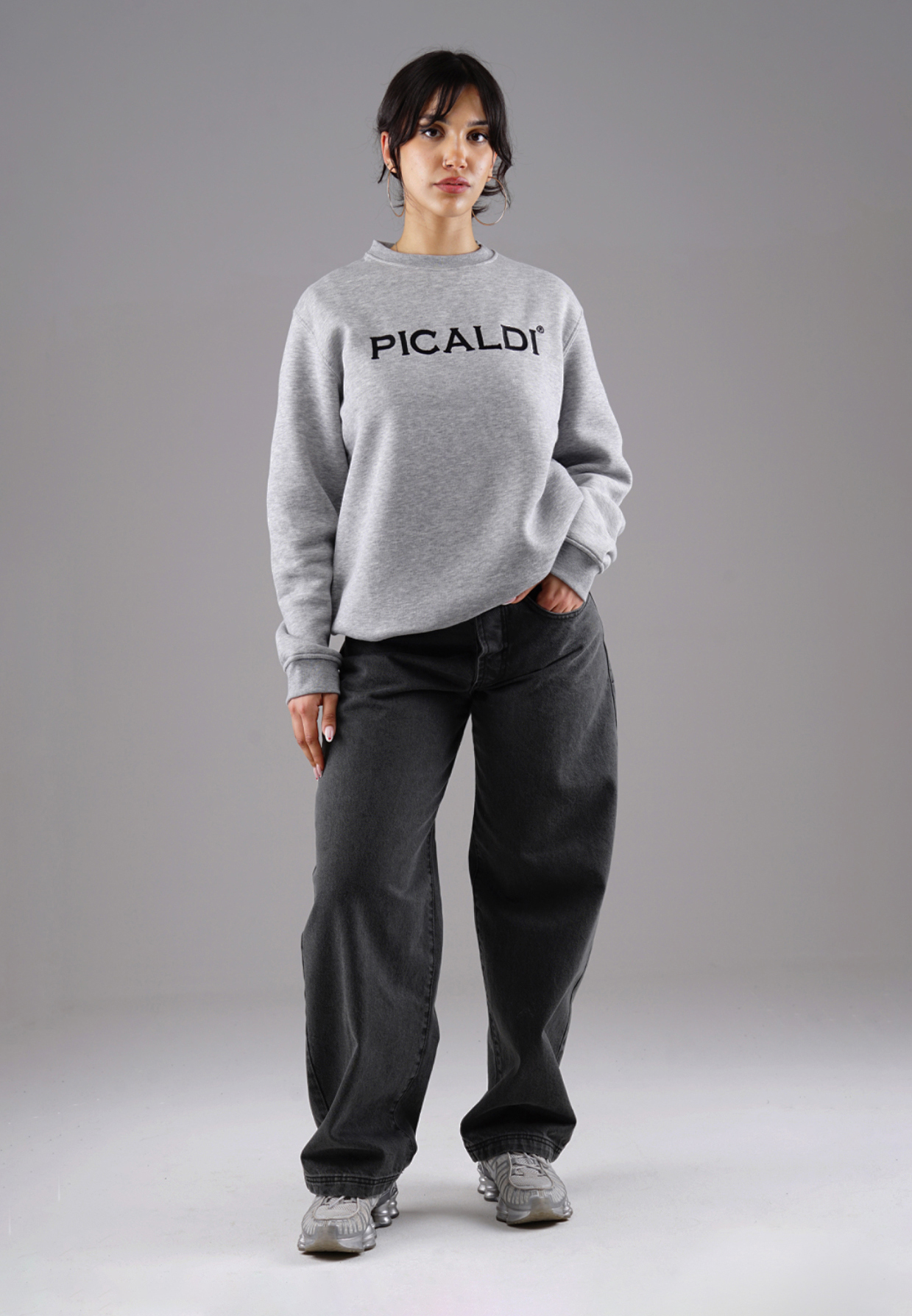 Picaldi Damen Jeans Baggy Zicco 475 Shadow faded anthracite W36-L32