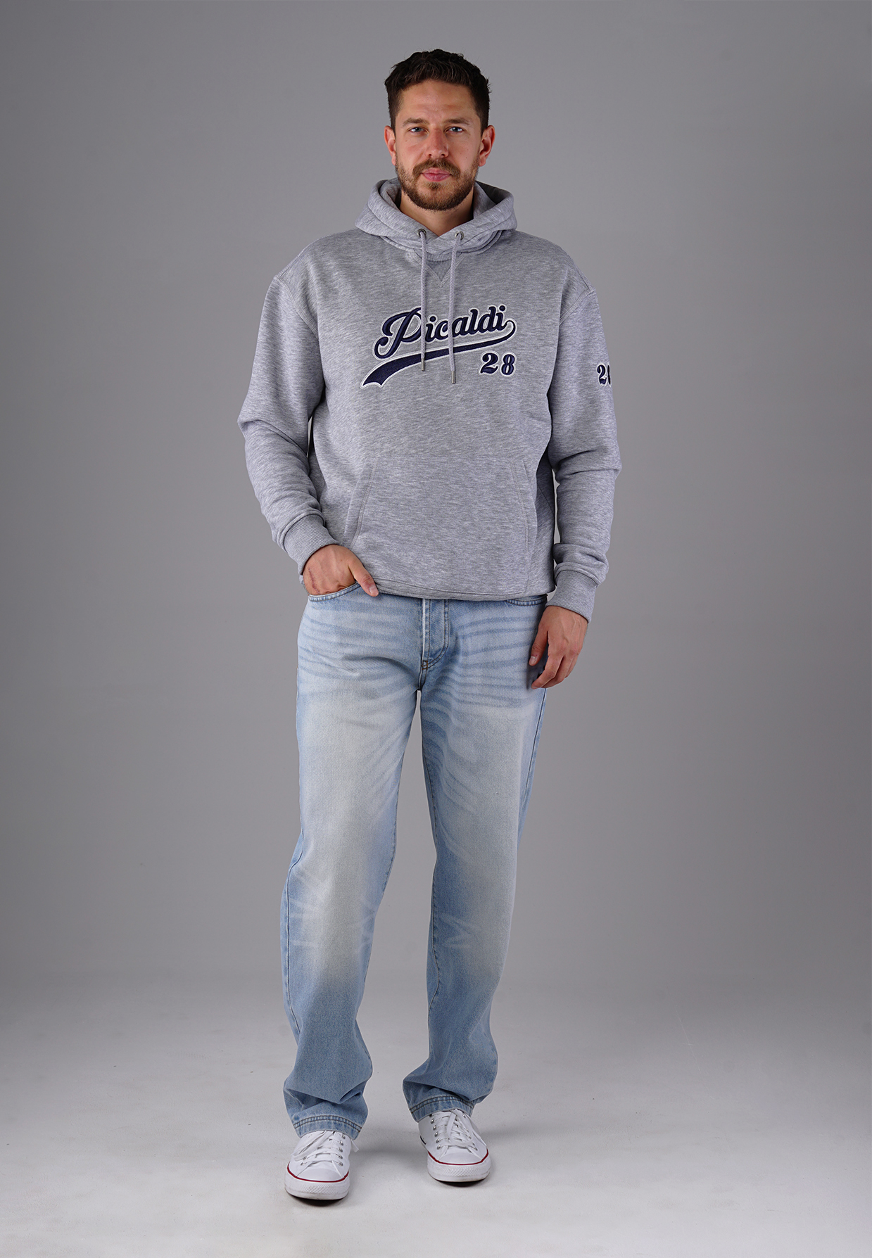 Picaldi Herren Kapuzenpullover Classical Grey Picaldi Herren Kapuzenpullover Classical grey XXL