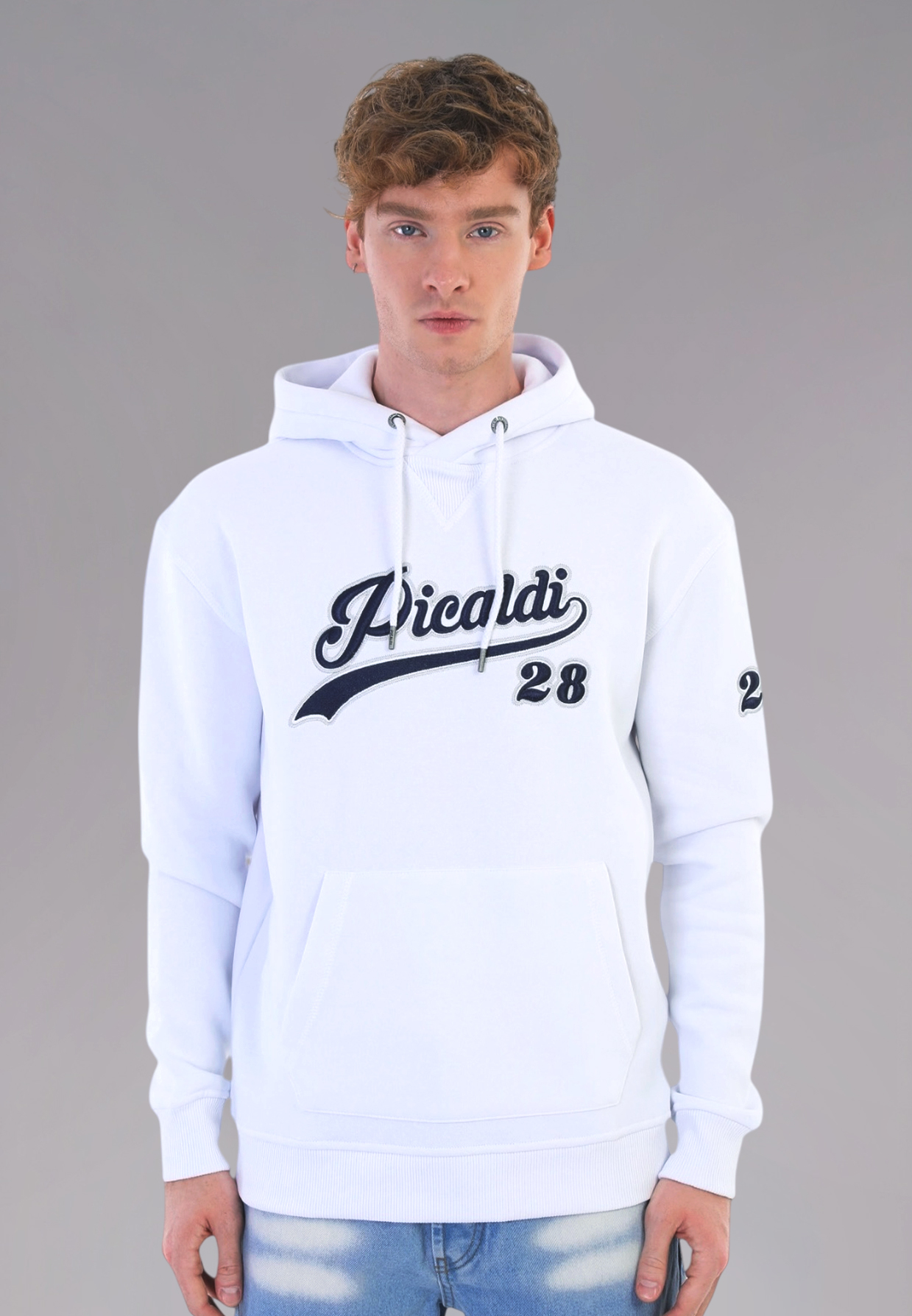 Picaldi Herren Kapuzenpullover Classical white