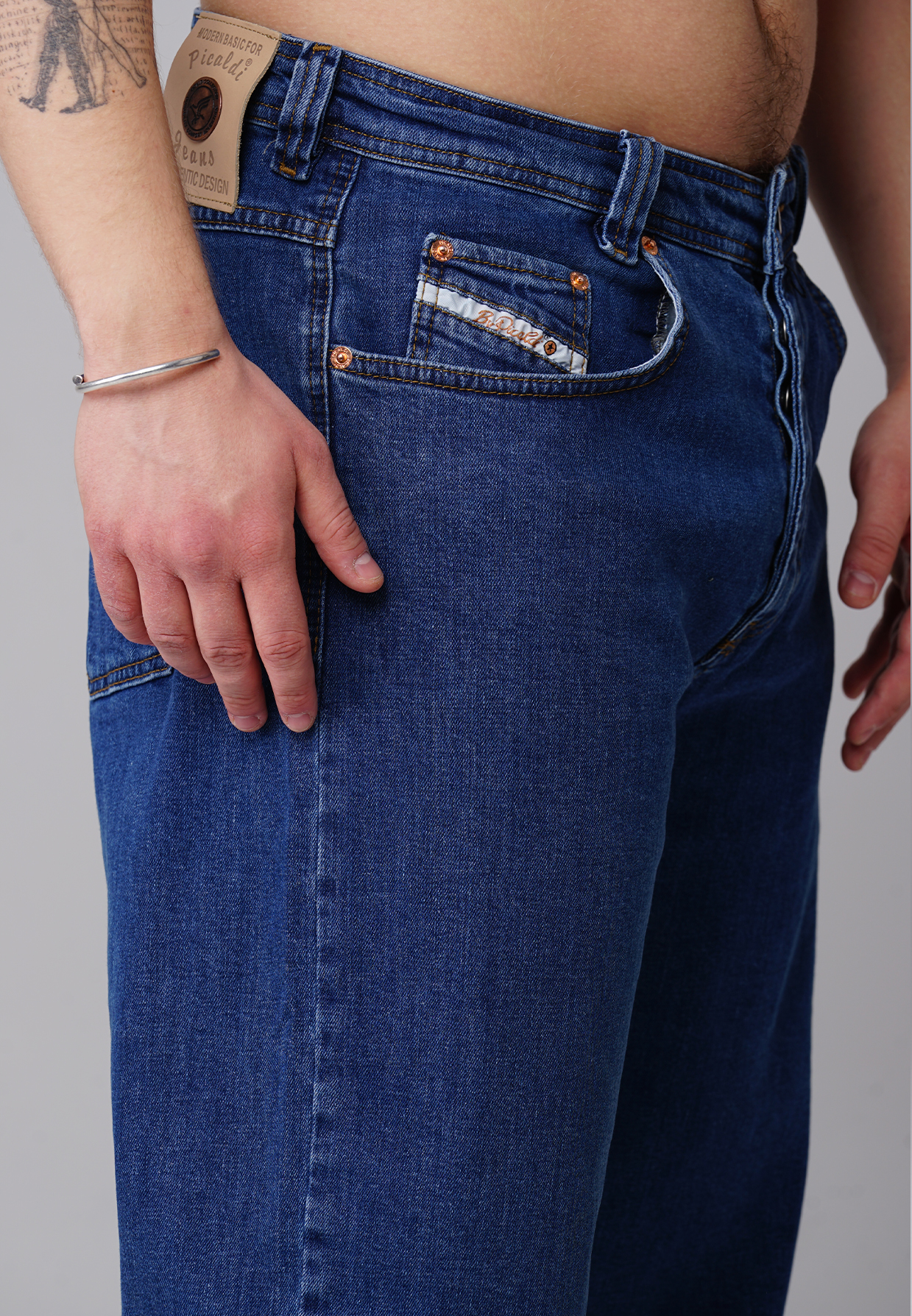 Picaldi Zicco 471 Atlas Herrenjeans - Stretch-Tapered Fit Deep Blue