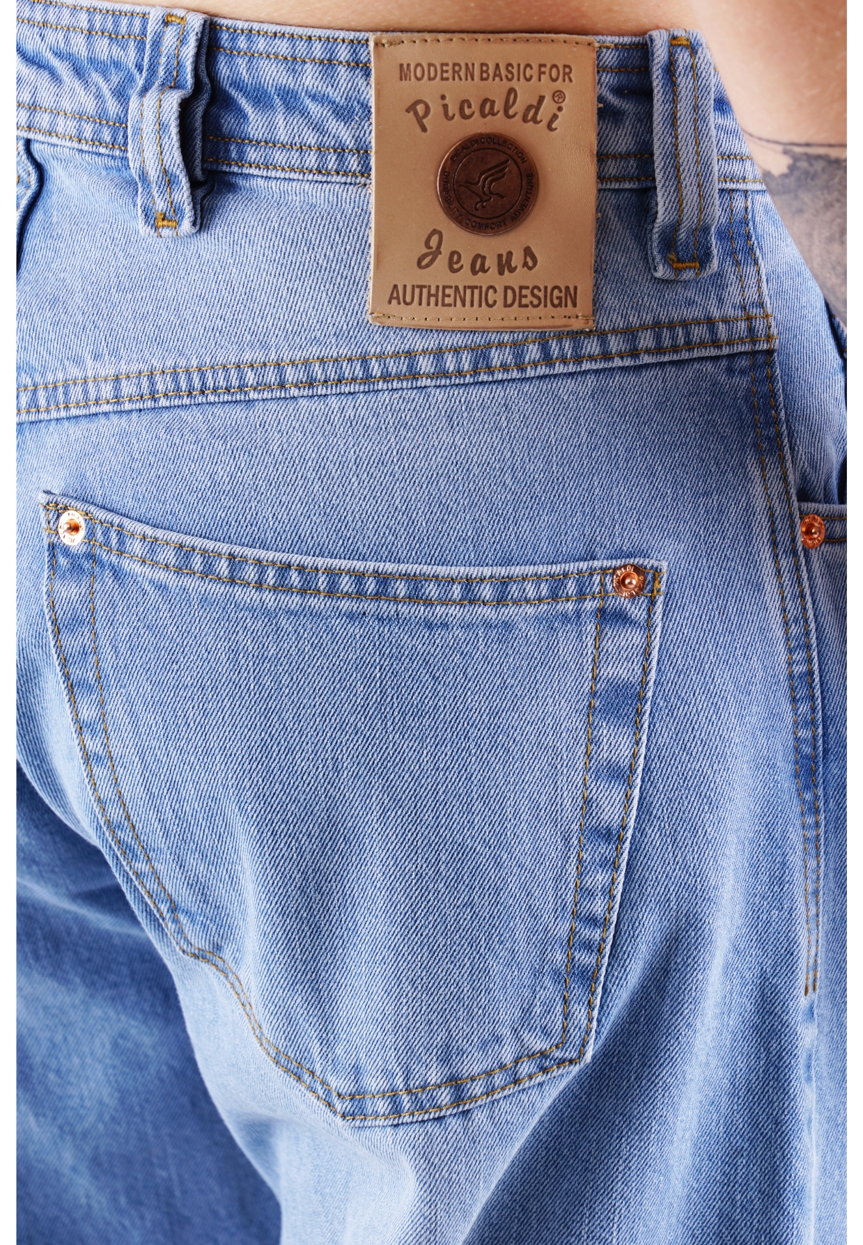 Picaldi Herren Jeans Baggy Zicco 475 Wave washed ocean blue W38-L34