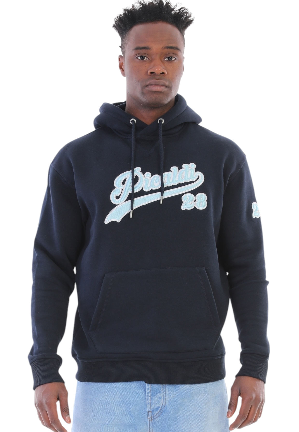 Picaldi Herren Kapuzenpullover Classical Marine Blau