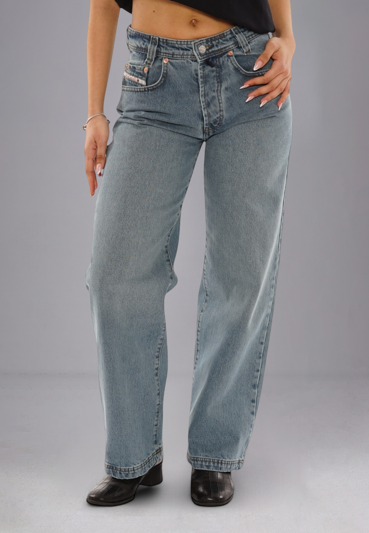 Picaldi Damen Jeans Baggy Zicco 474 Enemy washed greyblue W38-L34