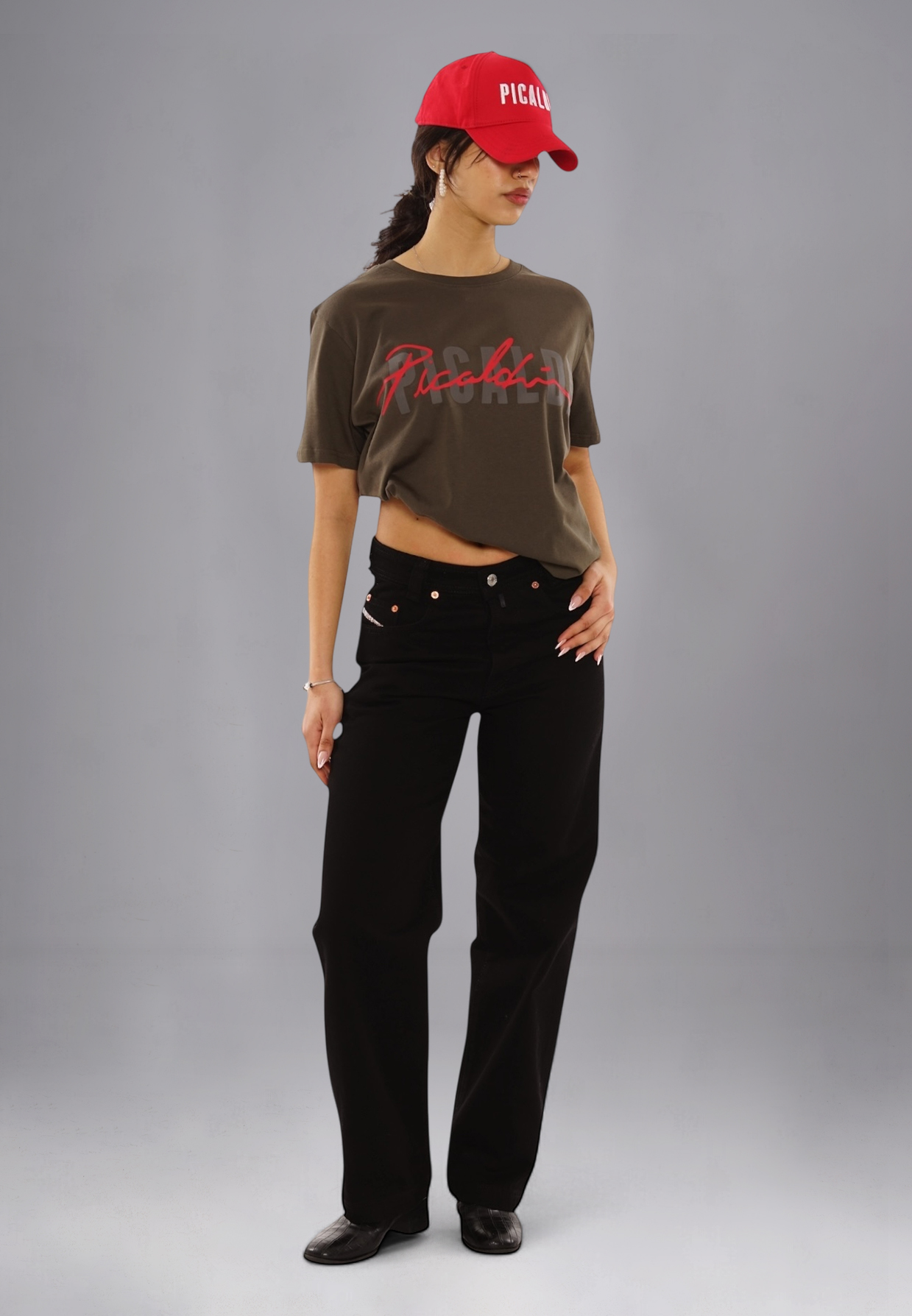 Picaldi Damen Jeans Baggy Zicco 474 Black black W40-L34