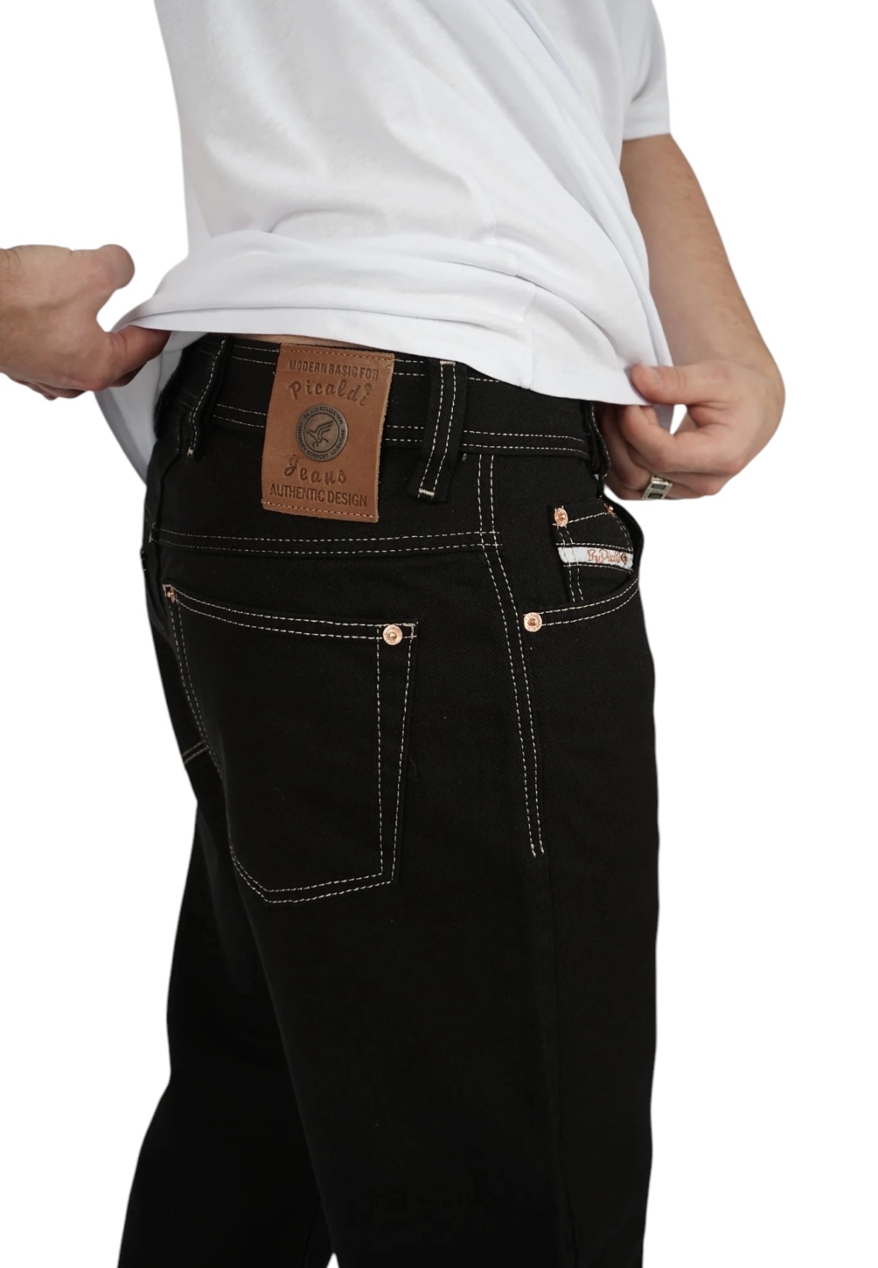 Picaldi Herren Jeans Zicco 472 Whiteline black W46-L32
