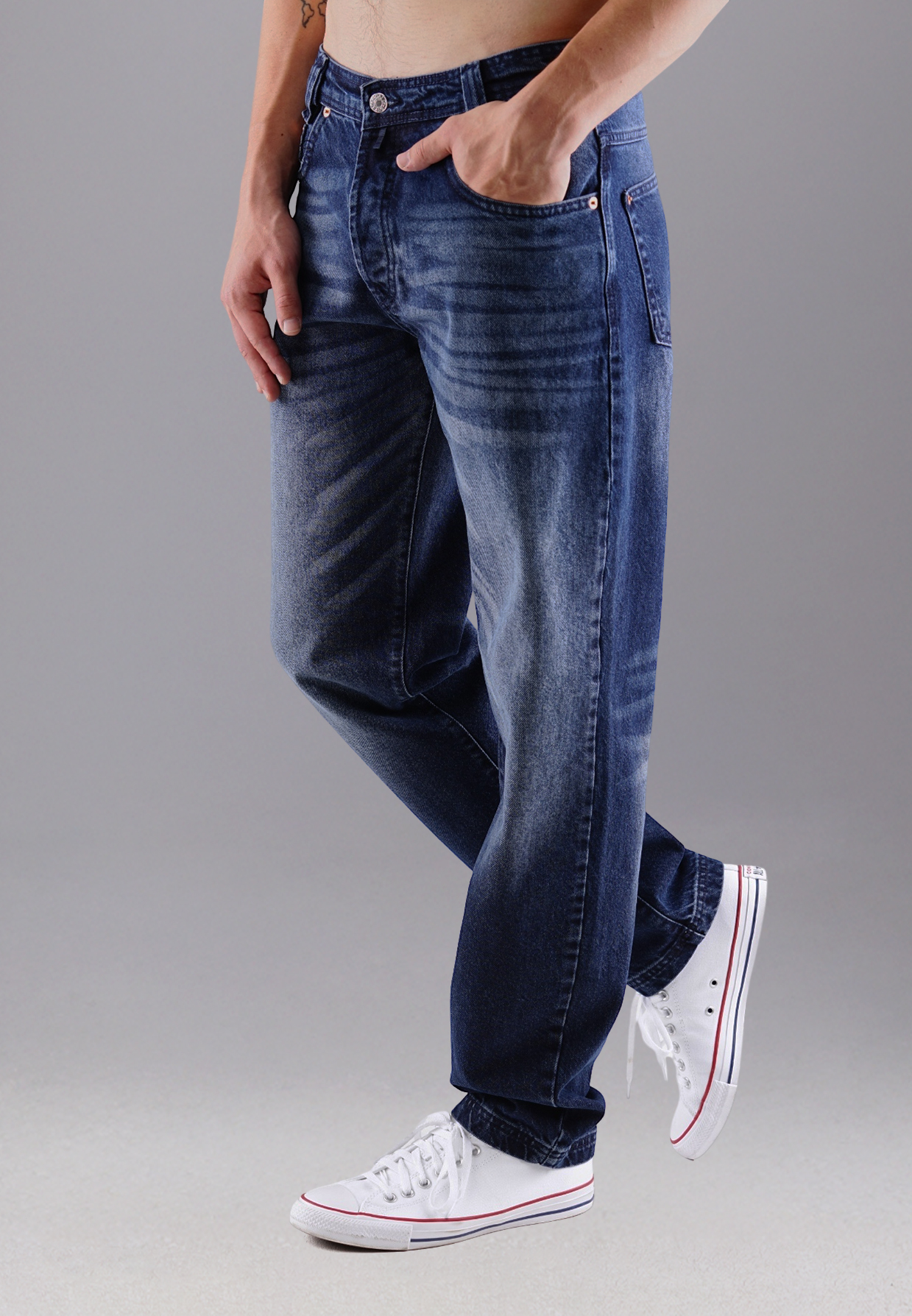 Picaldi Zicco 472 Tansanit Herrenjeans - Relaxed-Karottenschnitt in Marengo Blue