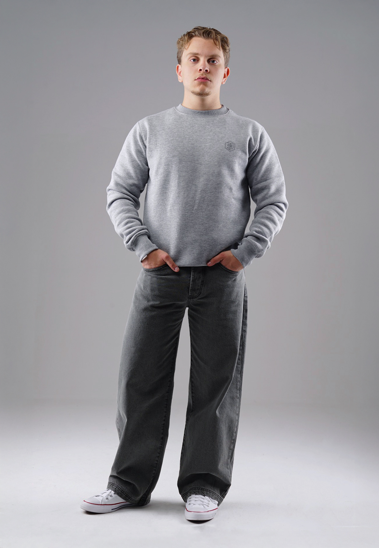 Picaldi Herren Sweatshirt Hustle Grau XXL