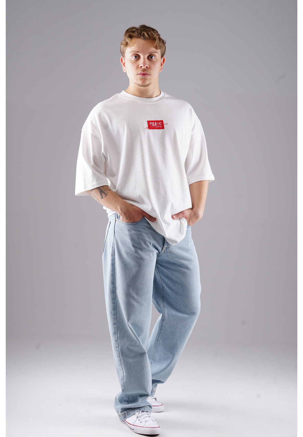Picaldi Herren Jeans Baggy Zicco 474 Salvador light blue W27-L30