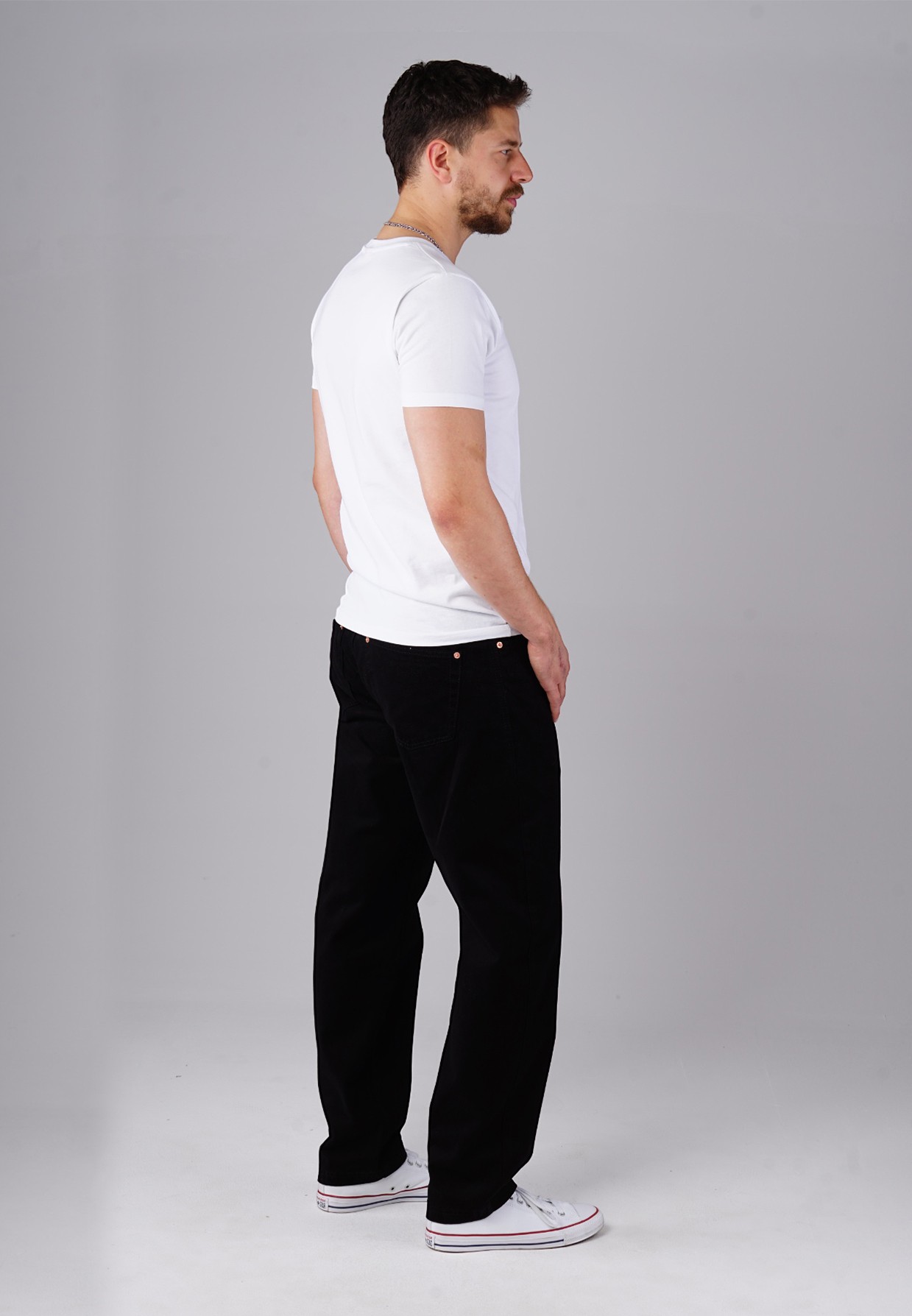 Picaldi Zicco 472 Gabardine Mount - Relaxed Karottenschnitt in Clean Black W42-L32