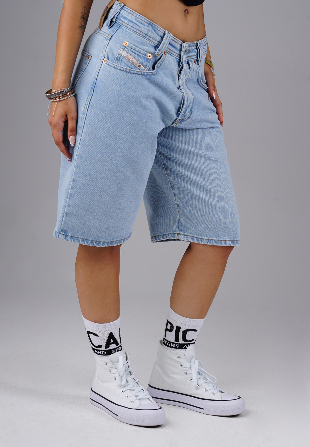 Picaldi Zicco 471 Moon Damen Jeansshorts – Relaxed Fit – Ice Blue Vintage Picaldi Zicco 471 Moon Damen Jeansshorts – Relaxed Fit – Ice Blue Vintage W40