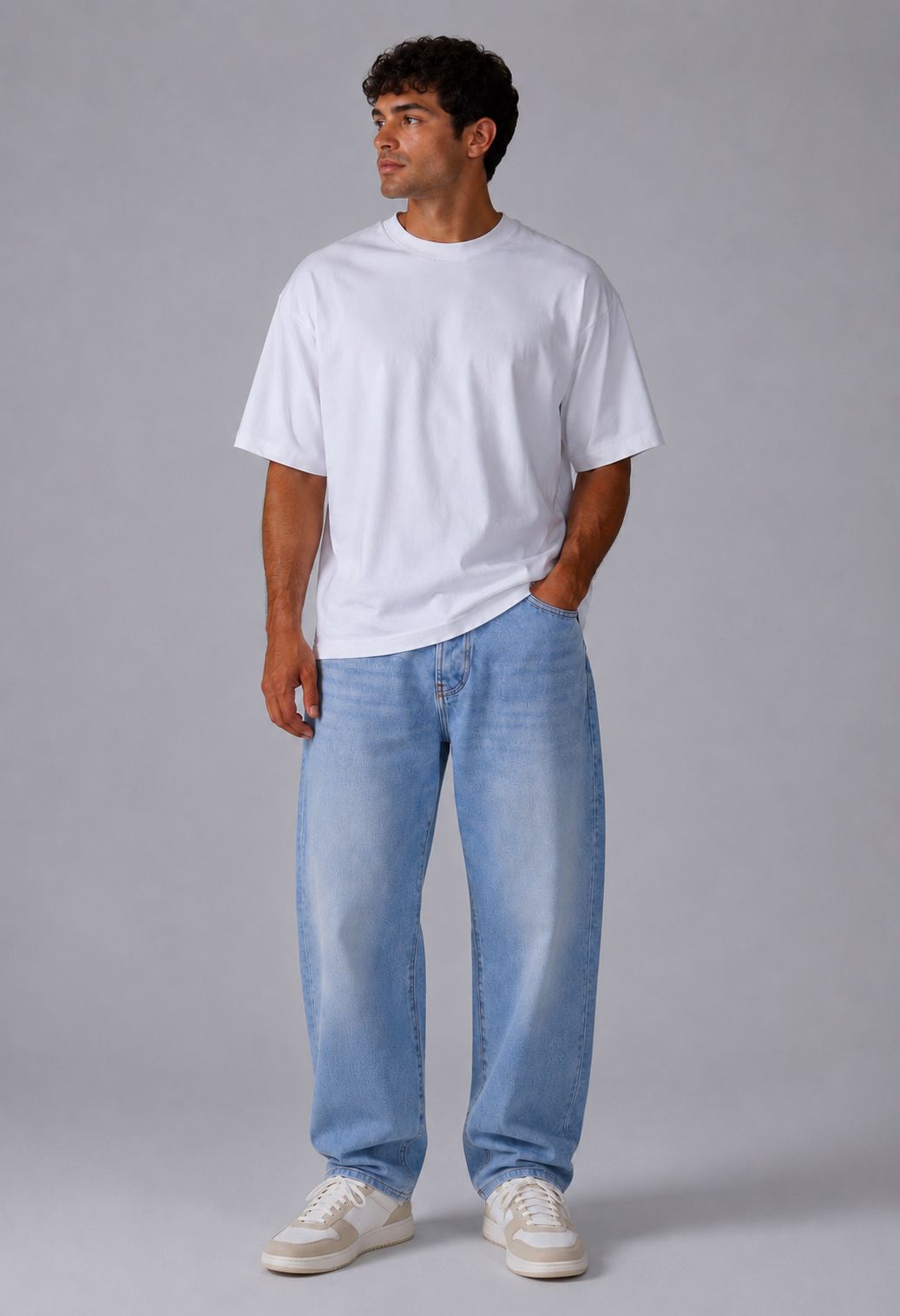 Picaldi Zicco 472 Zayn Herrenjeans -Stretch- Karottenschnitt in Glacier Blue