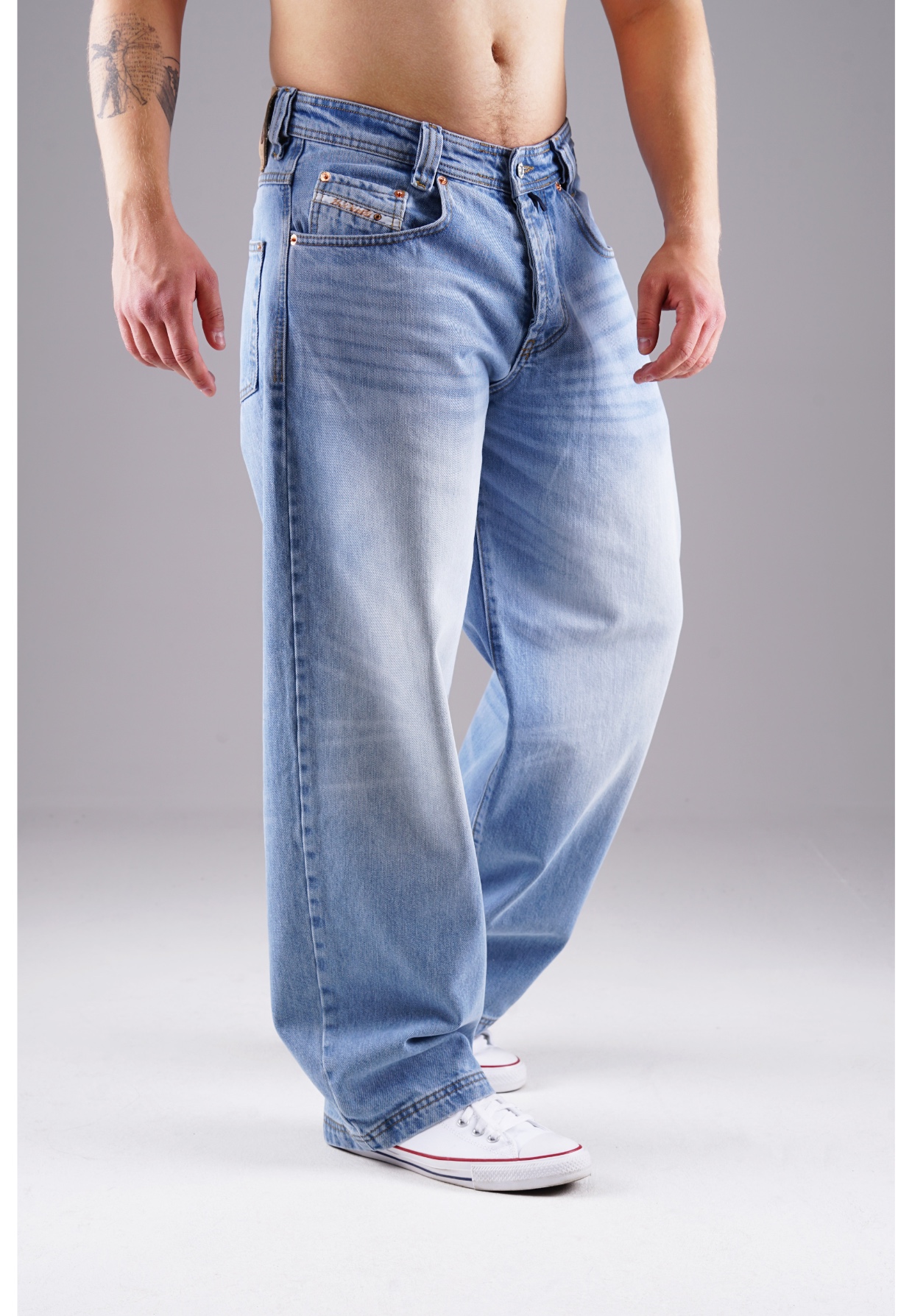 Picaldi Herren Jeans Baggy Zicco 475 Wave washed ocean blue W38-L34