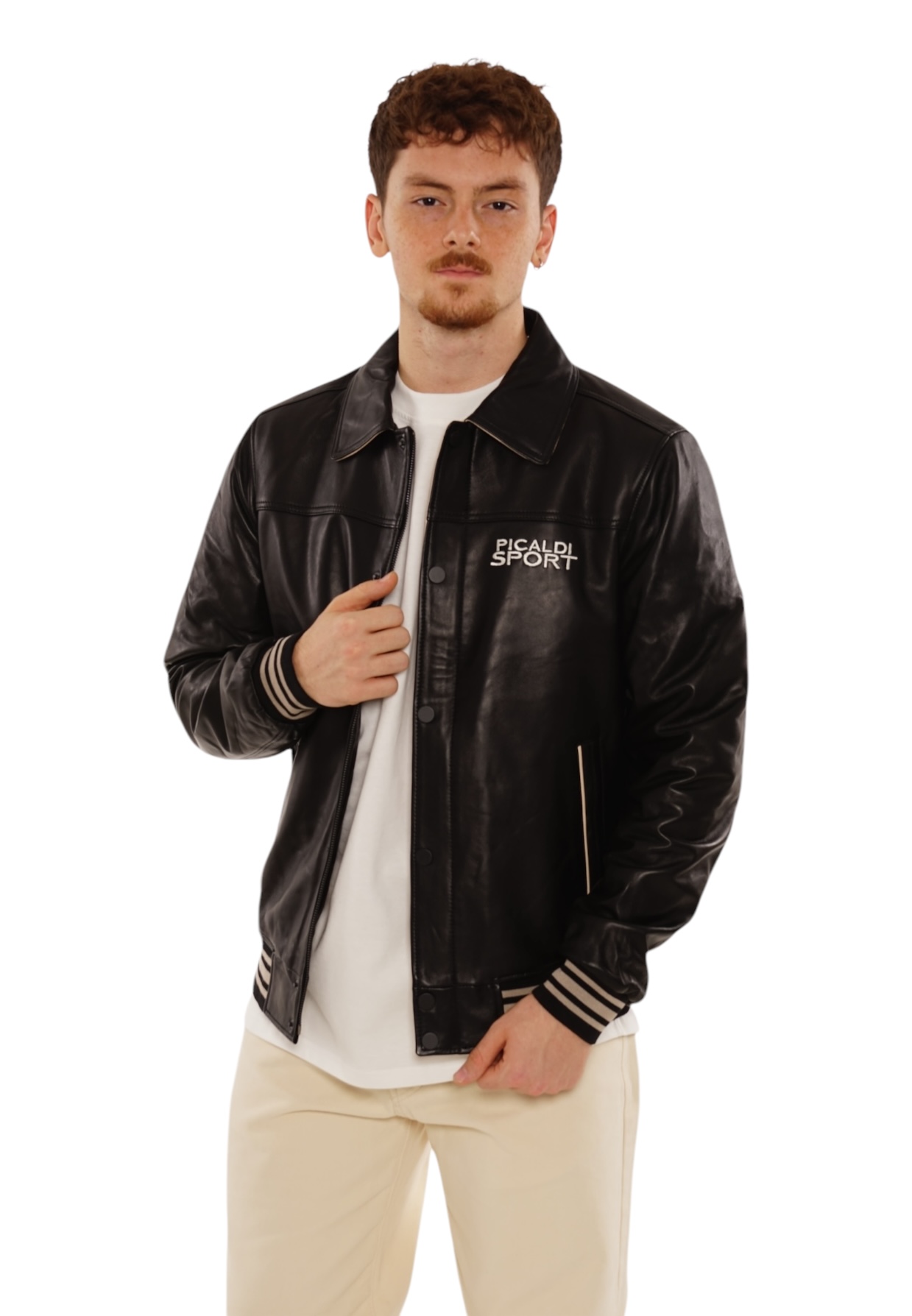 Picaldi Herren Lederjacke Picaldi Sport Black XXL