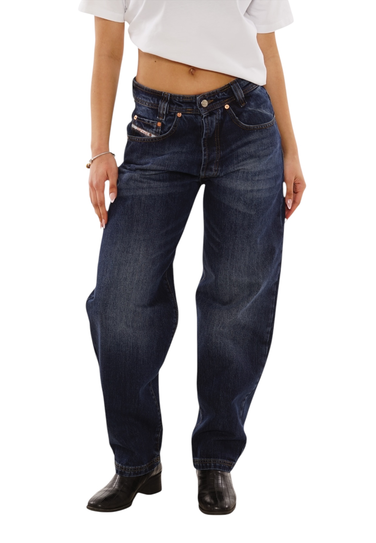 Picaldi Damen Jeans Zicco 471 Hurricane W28-L30 Picaldi Zicco 471 Hurricane Damen Jeans – Loose Tapered Fit Washed Dark Blue W42-L32