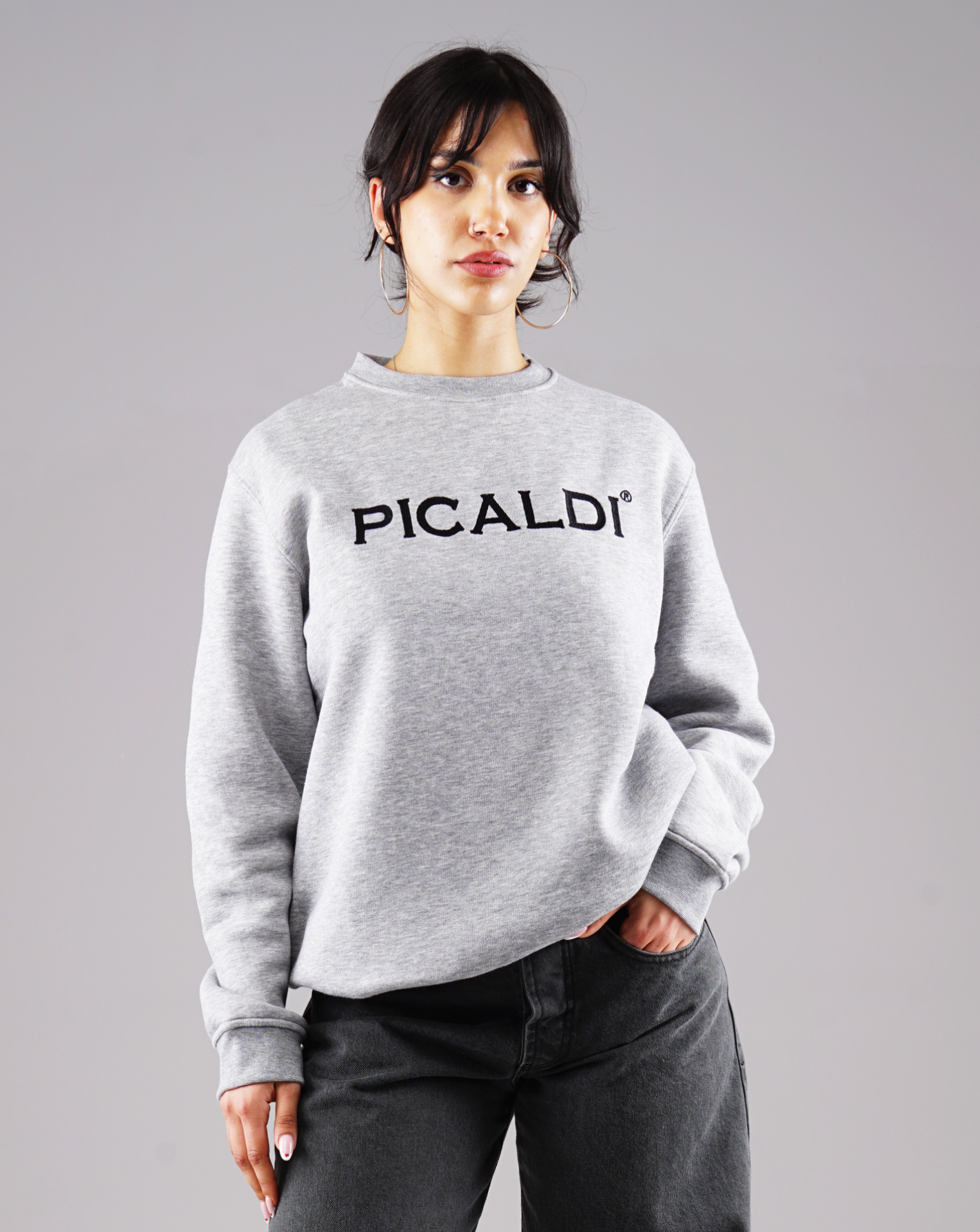 Picaldi Herren Sweatshirt Charlie Grey XXL