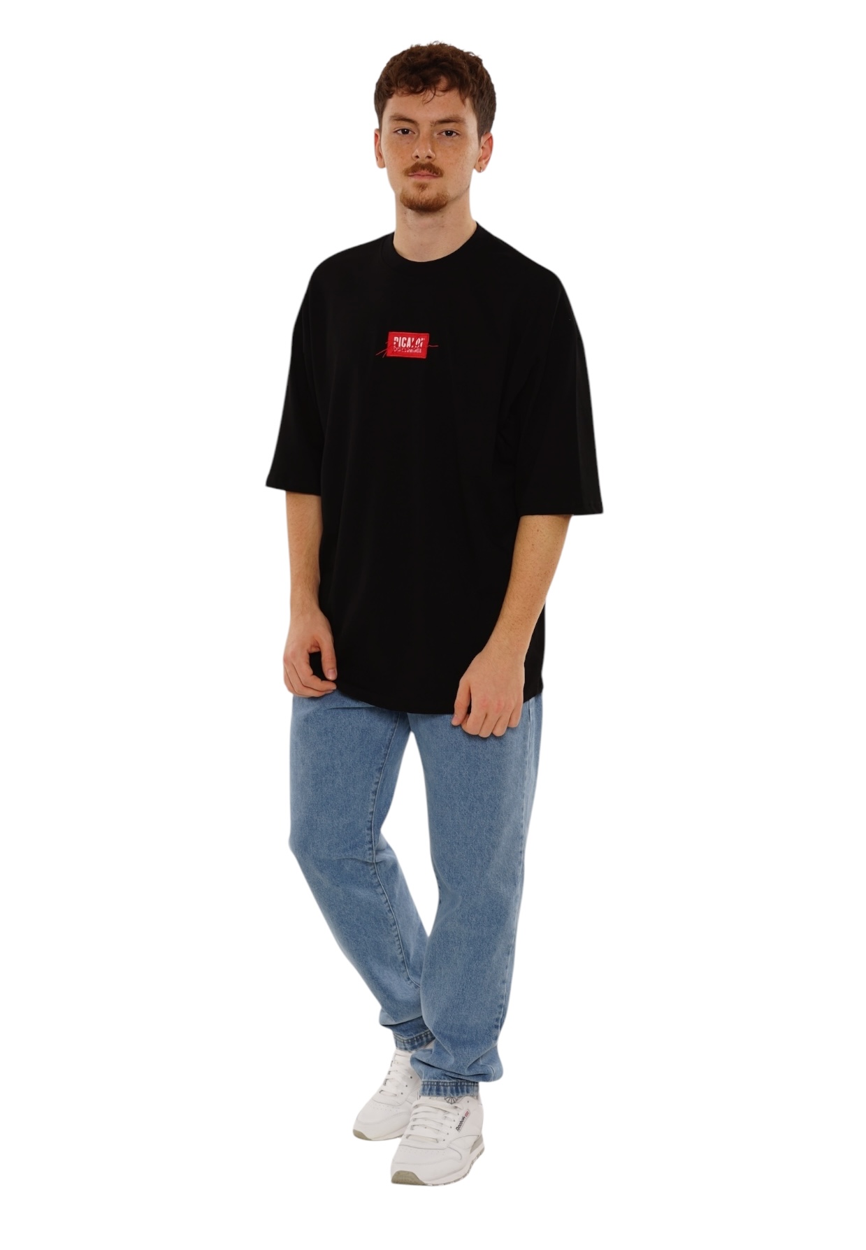 Picaldi Herren T-Shirt Oversize Emphasize Black XXL