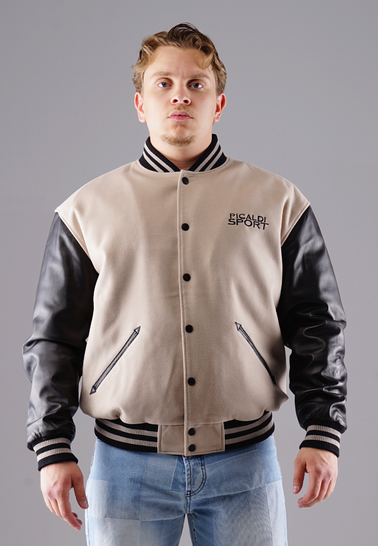 Picaldi Herren College Jacke Tiger Beige