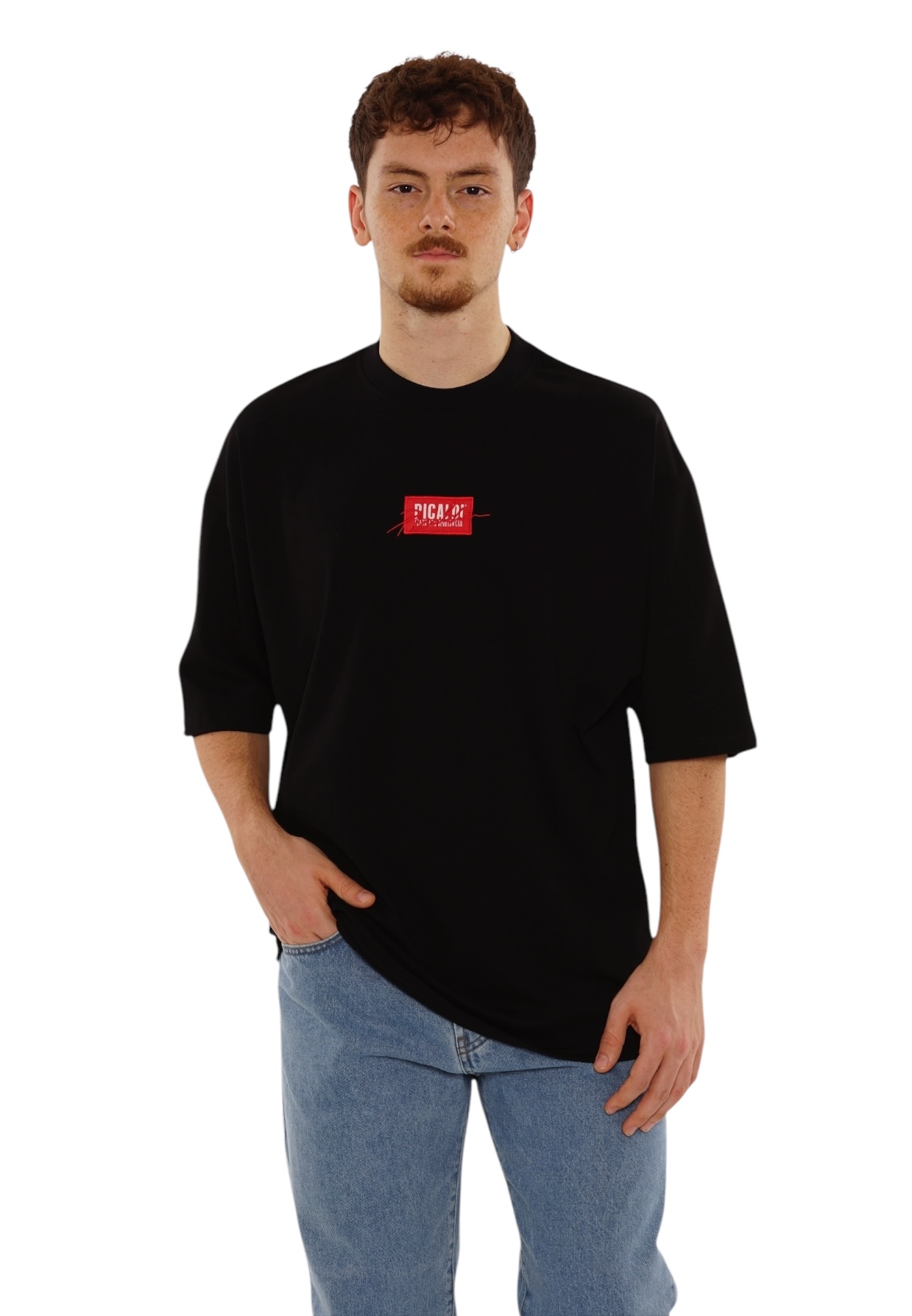 Picaldi Herren T-Shirt Oversize Emphasize Black