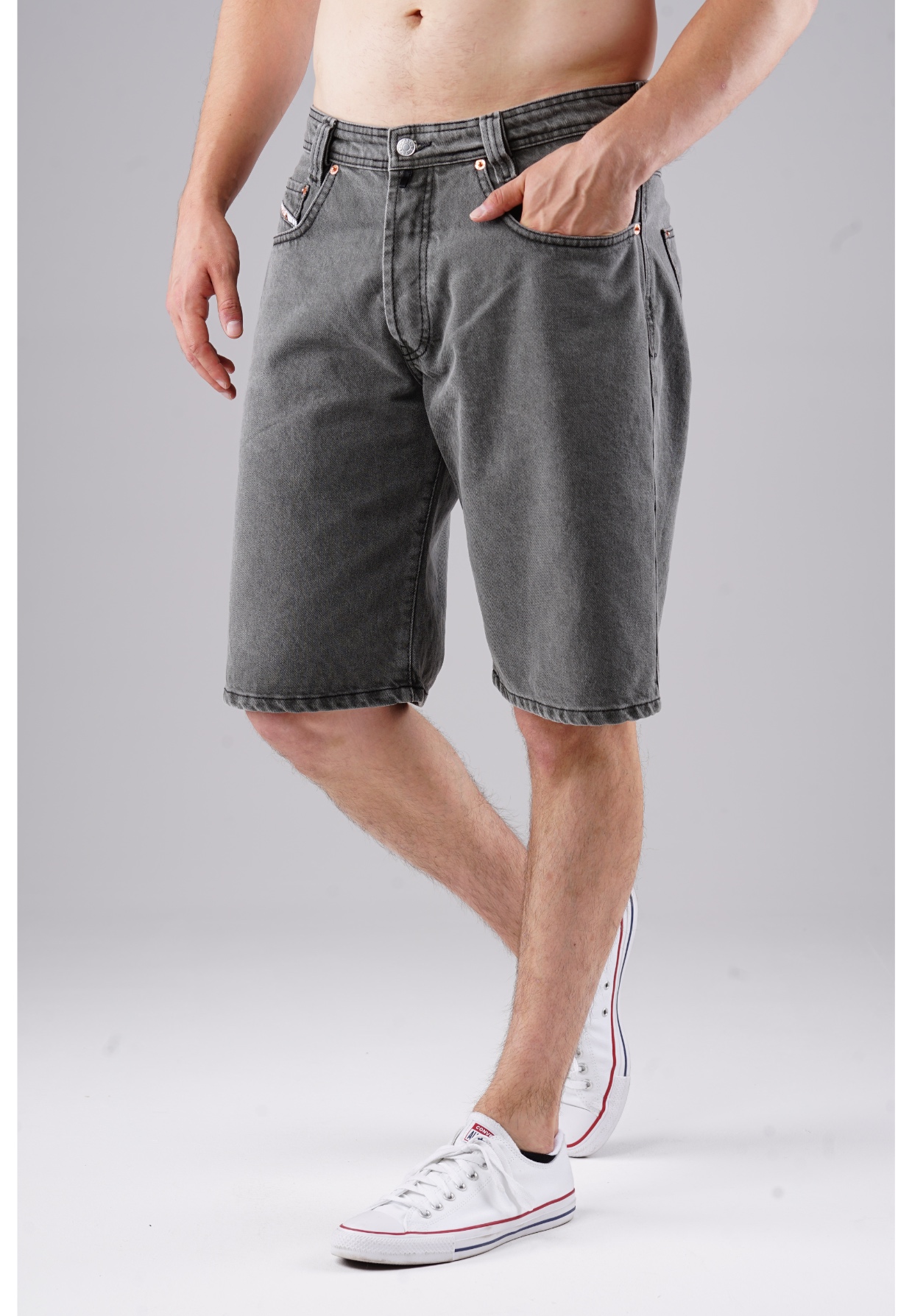 Picaldi Zicco 471 Drift Herren Jeansshorts - Relaxed Fit in Dusty Graphite W40