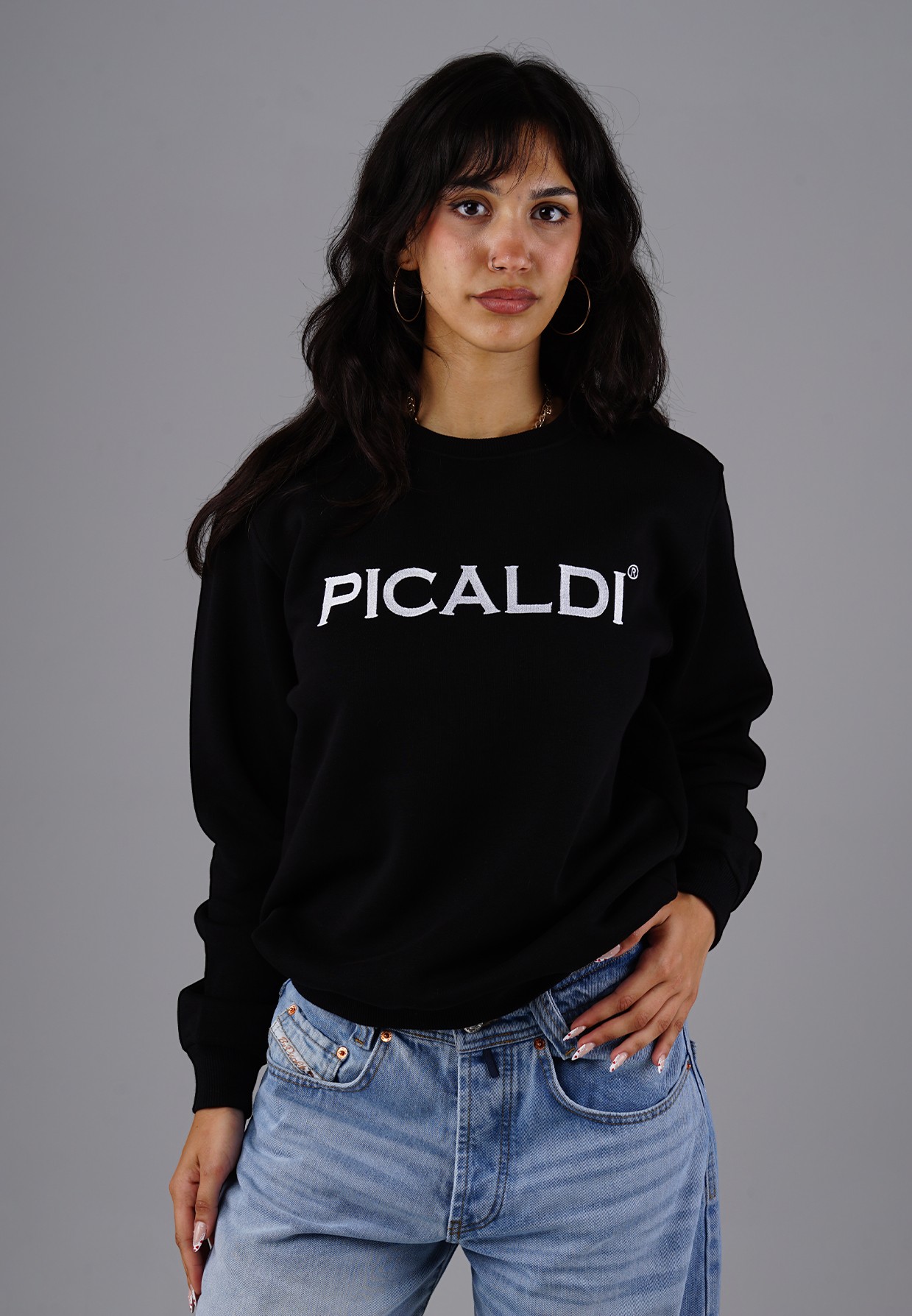 Picaldi Damen Sweatshirt Charlie Black XXL