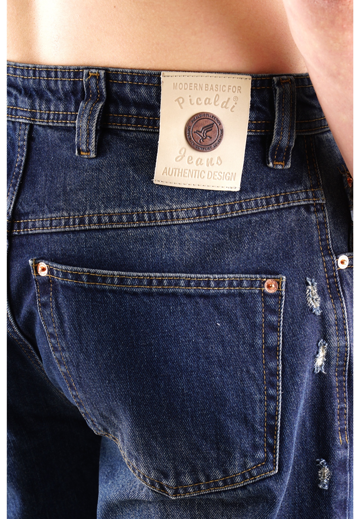 Picaldi Herren Jeans Zicco 472 Austin dark blue dark grey washed W28-L30