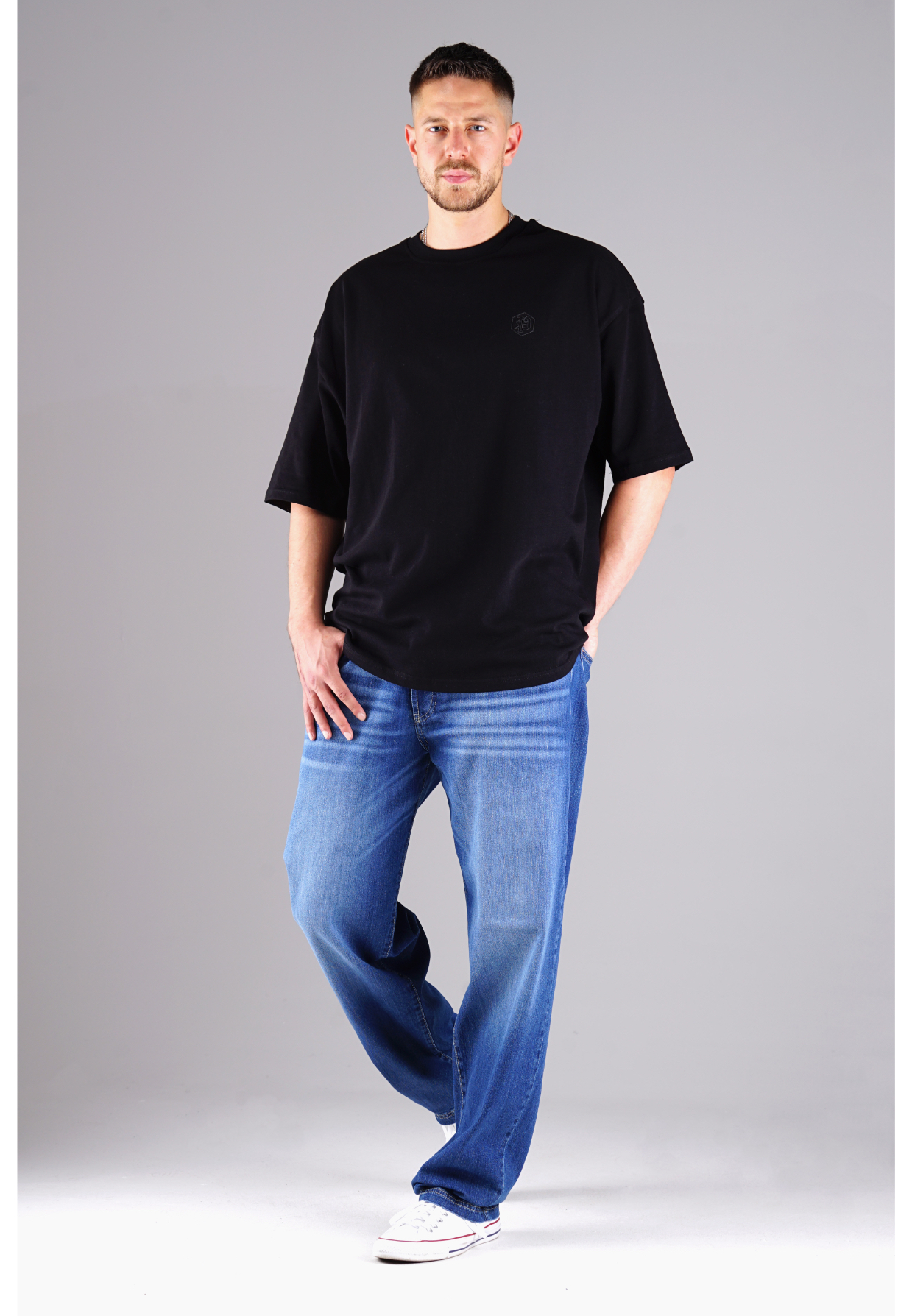 Picaldi Herren T-Shirt Oversize Evident black XXL