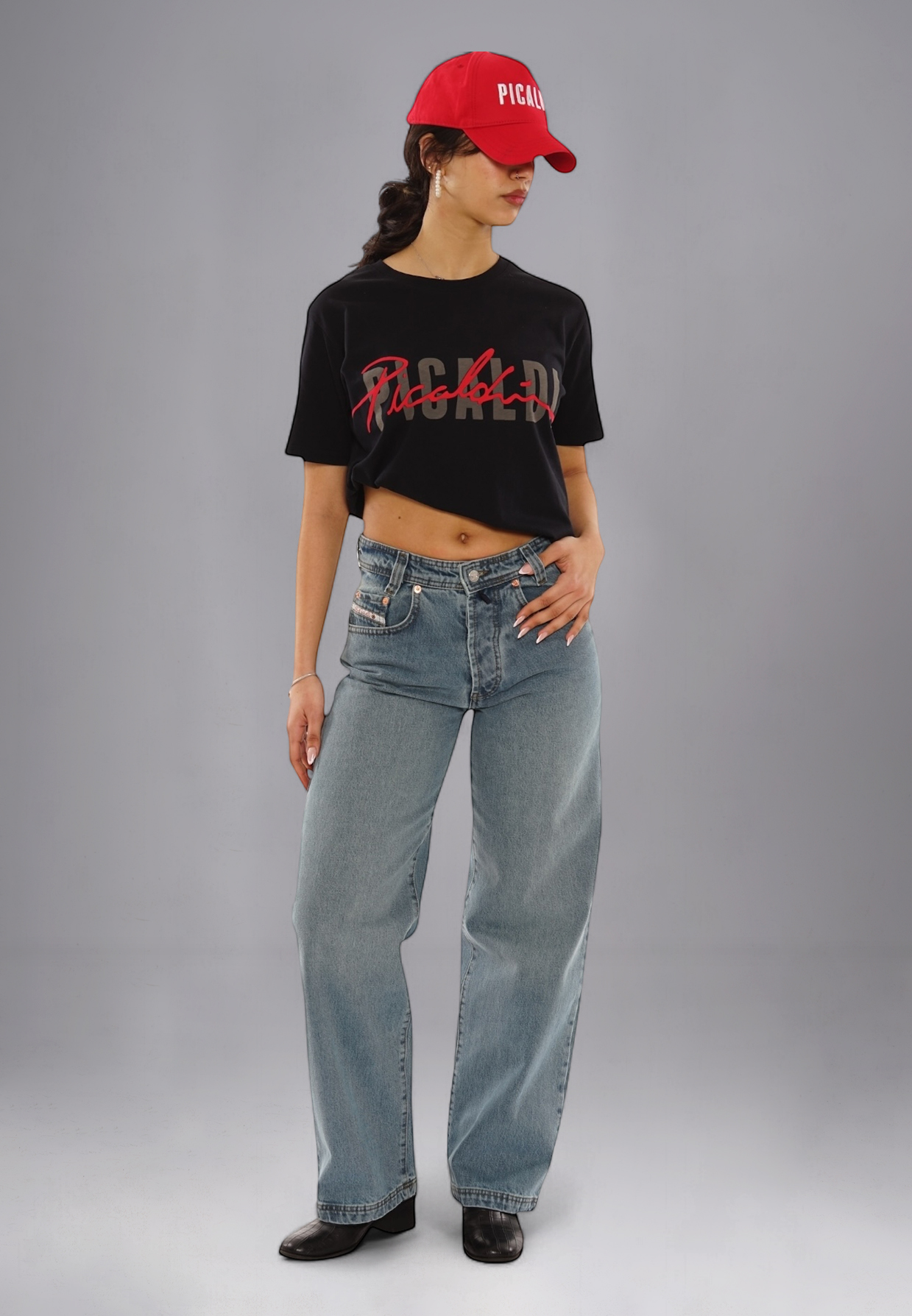 Picaldi Damen Jeans Baggy Zicco 474 Enemy washed greyblue W38-L34