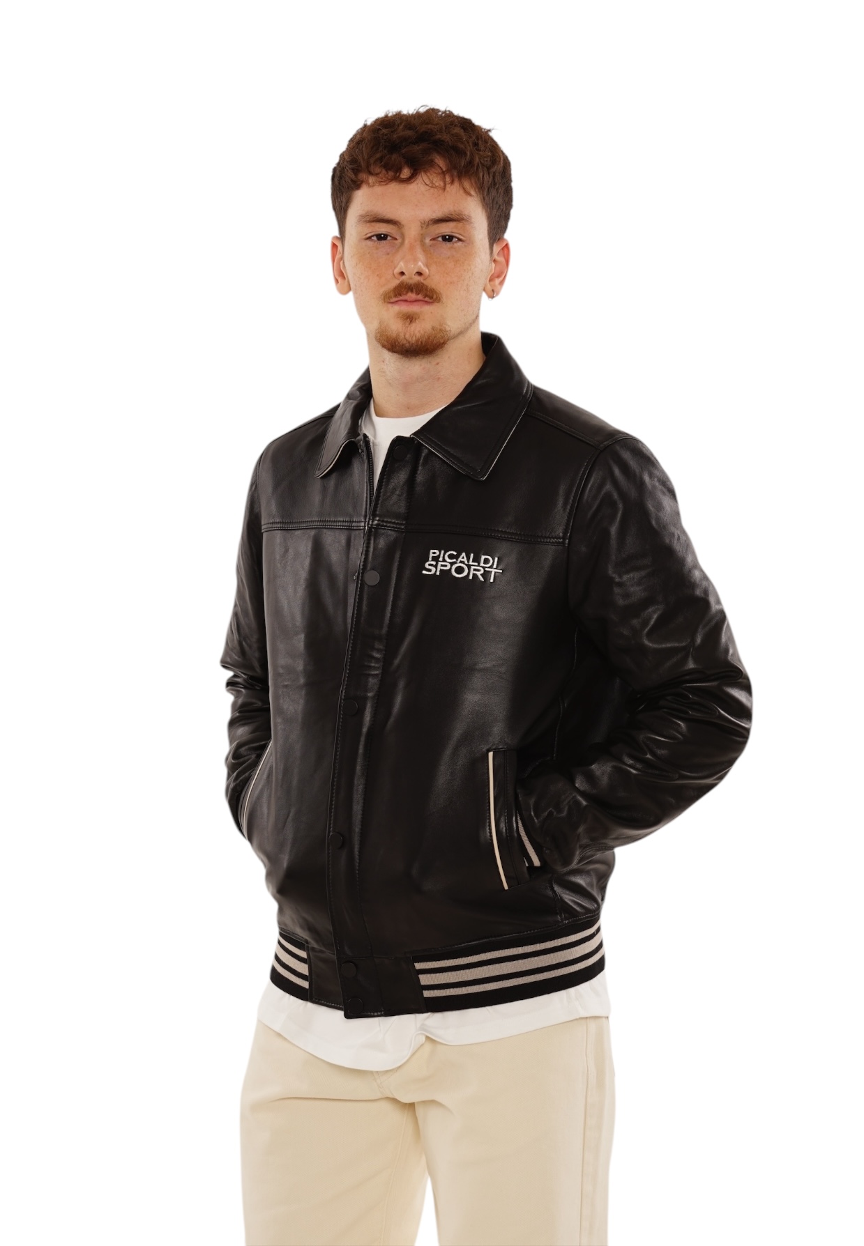 Picaldi Herren Lederjacke Picaldi Sport Black