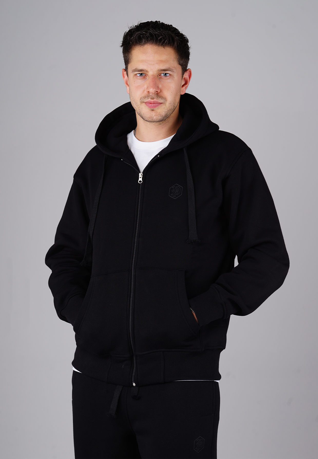 Picaldi Herren Zip Hoodie Hustle Black XXL