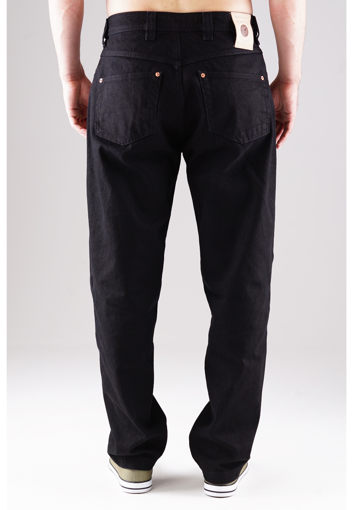 Picaldi Zicco 472 Black Herrenjeans – Relaxed-Karottenschnitt in Raw Black W46-L32