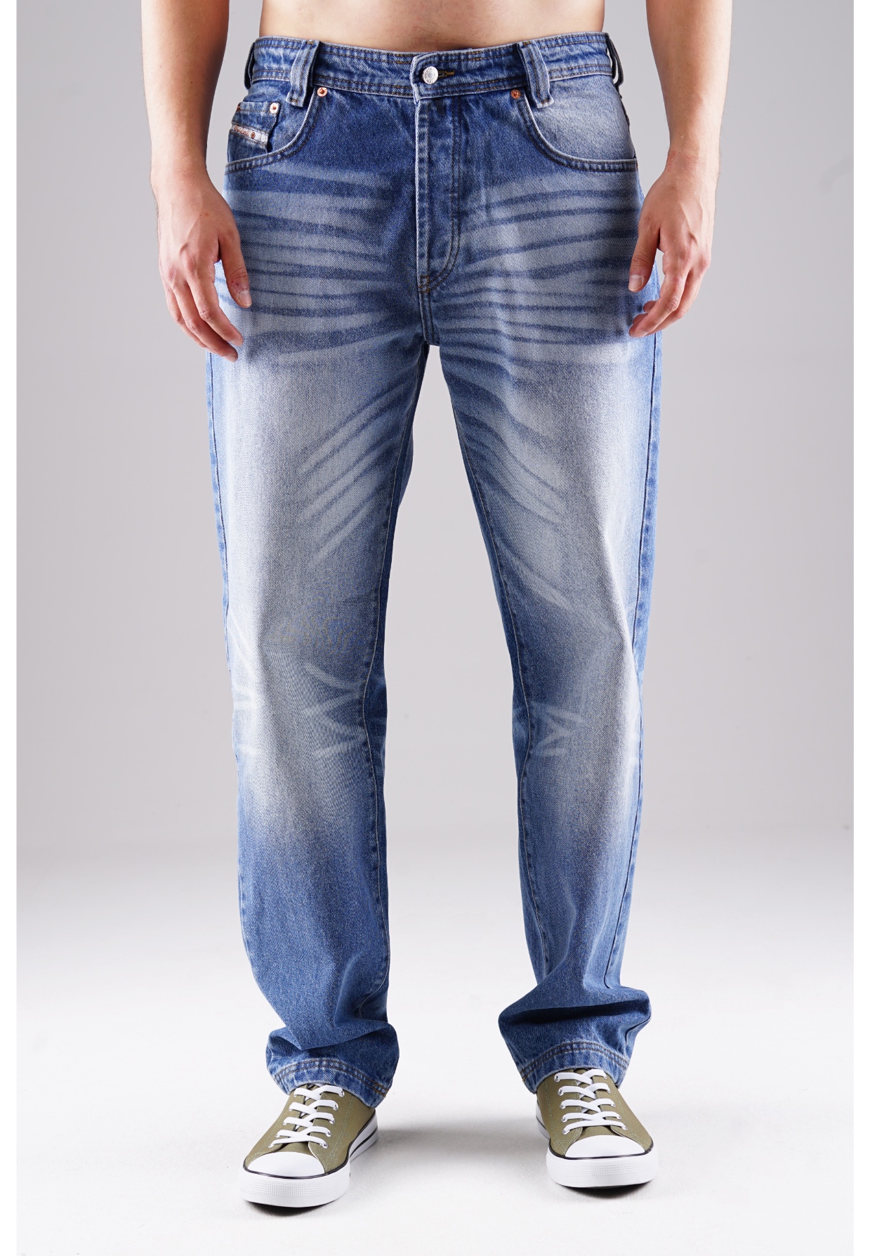 Picaldi Zicco 472 Maryland - Relaxed-Karottenschnitt in Slate Harbor Grey-Blue W46-L32