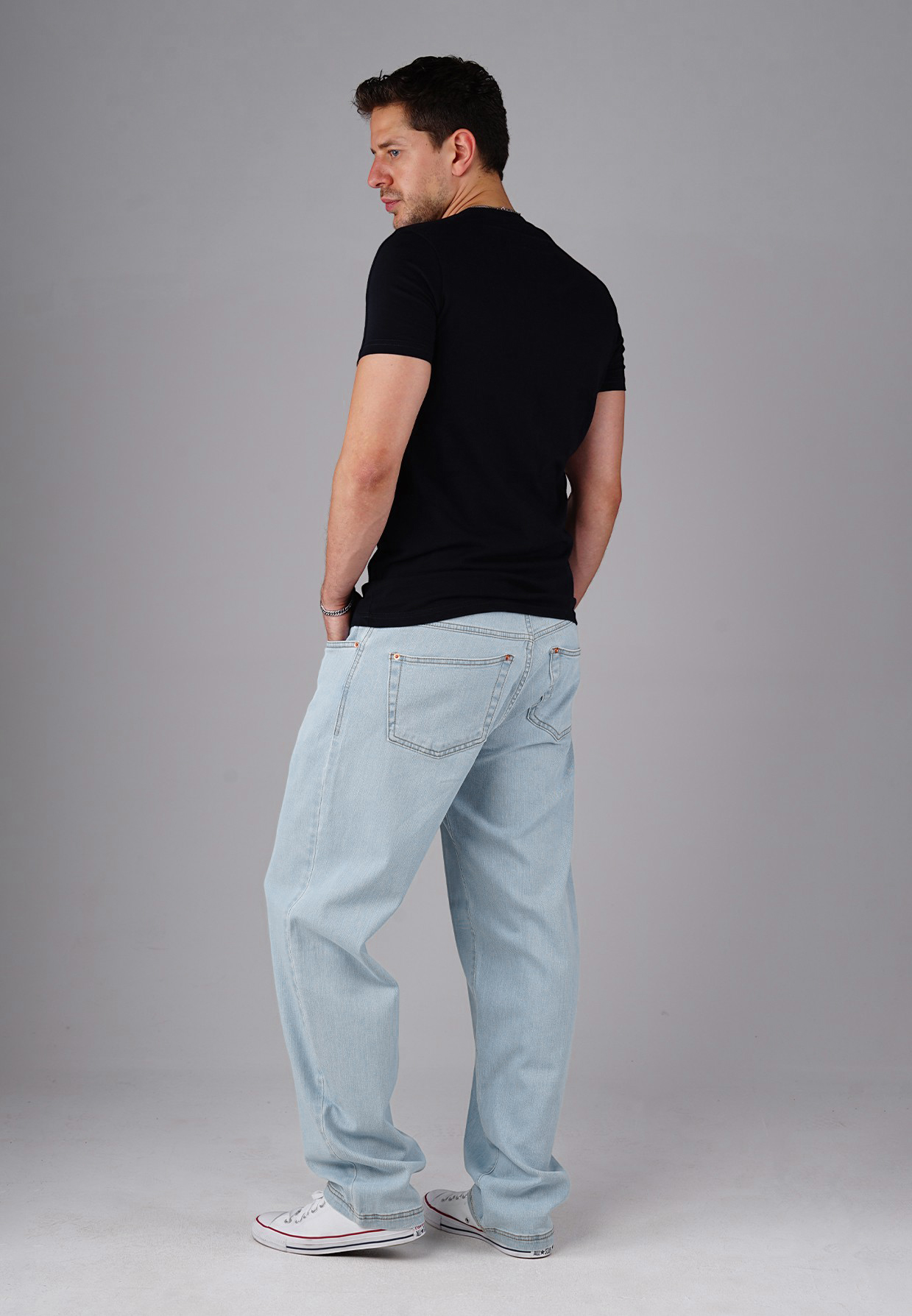 Picaldi Zicco 471 Palesky Herrenjeans - Stretch-Karottenschnitt in Ice Blue Vintage