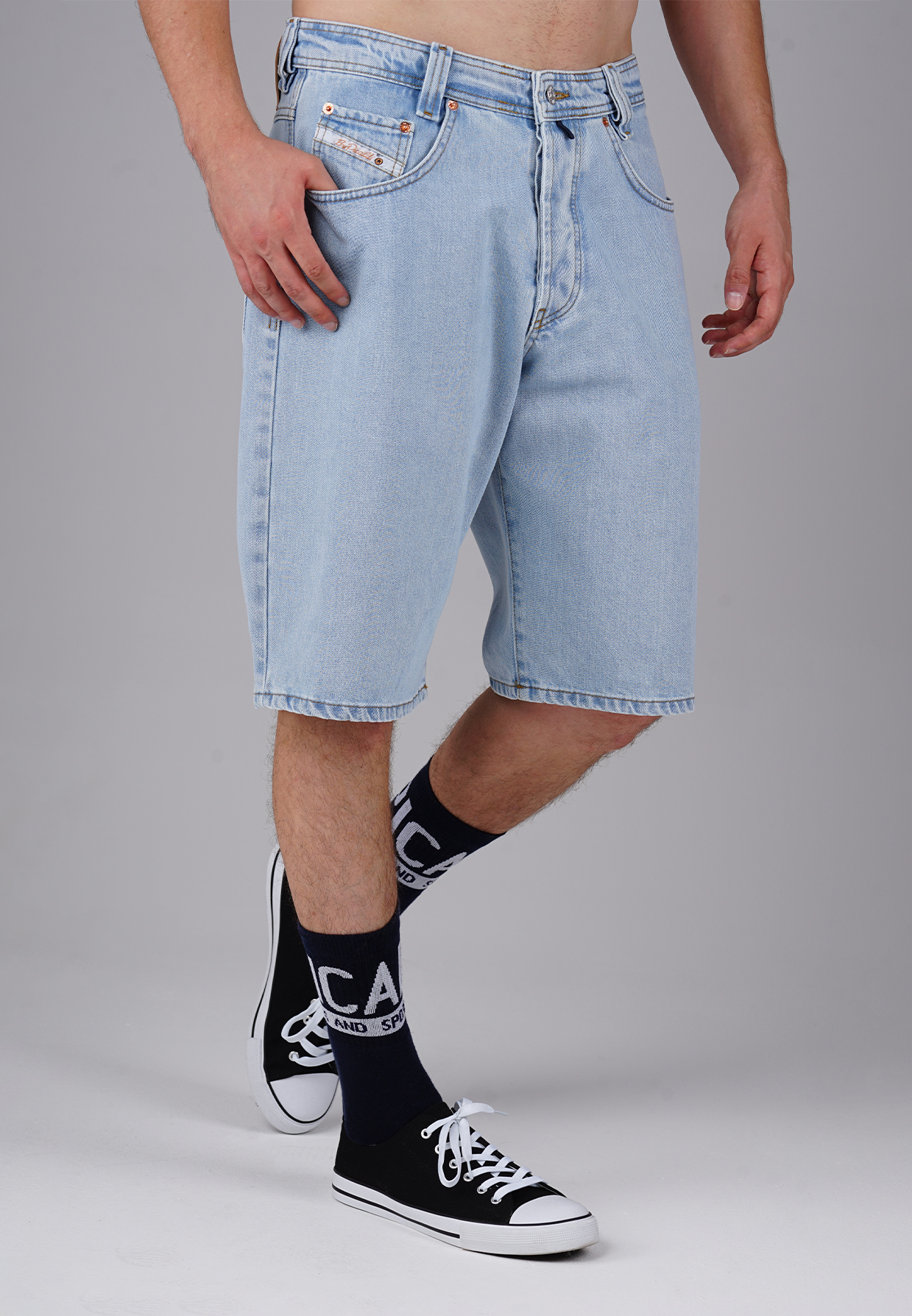 Picaldi Zicco 471 Moon Herren Jeansshorts - Relaxed Fit in Ice Blue Vintage Picaldi Zicco 471 Moon Herren Jeansshorts - Relaxed Fit in Ice Blue Vintage W40