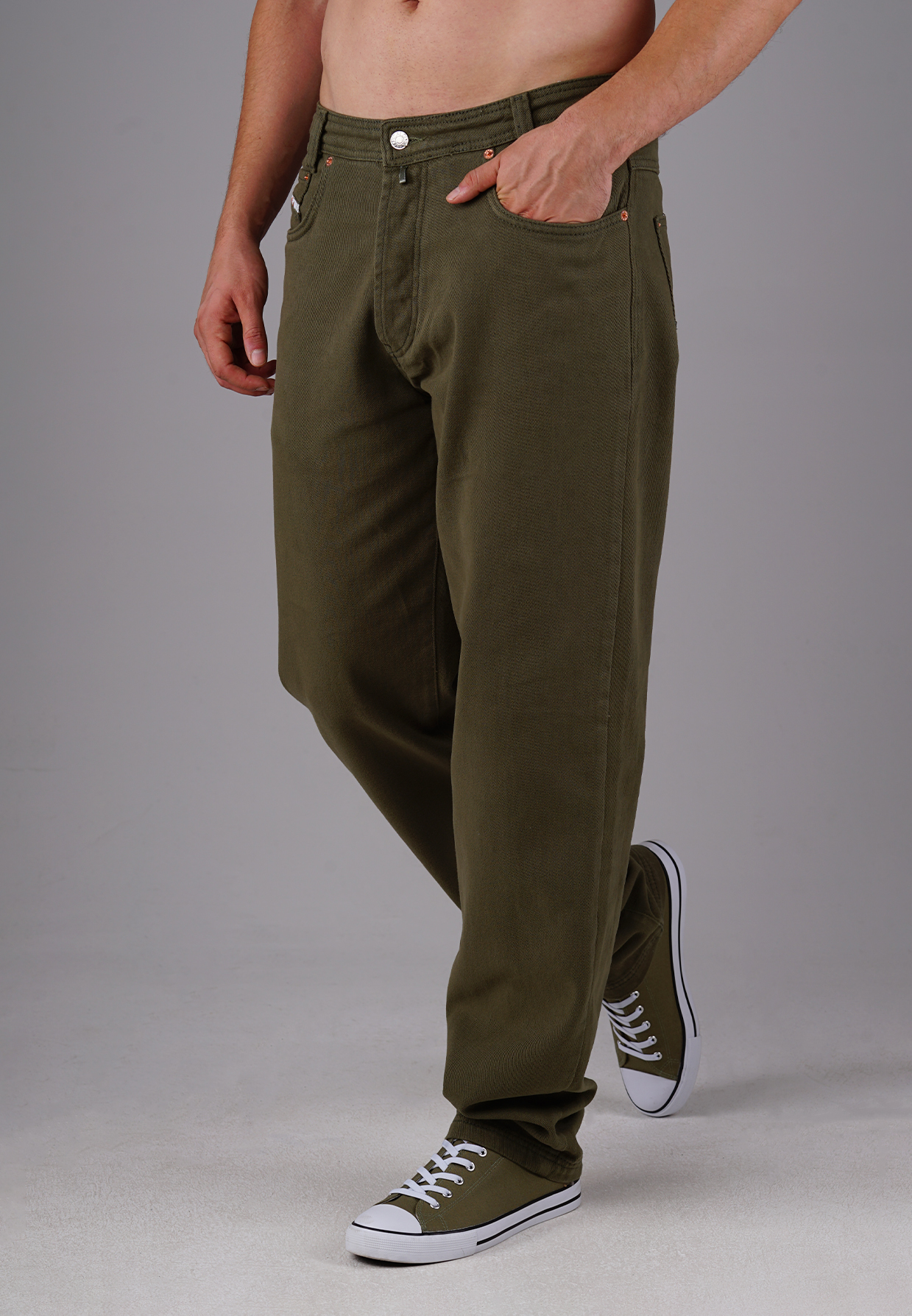 Picaldi Herren Jeans Zicco 472 Military Green dark khaki W28-L30