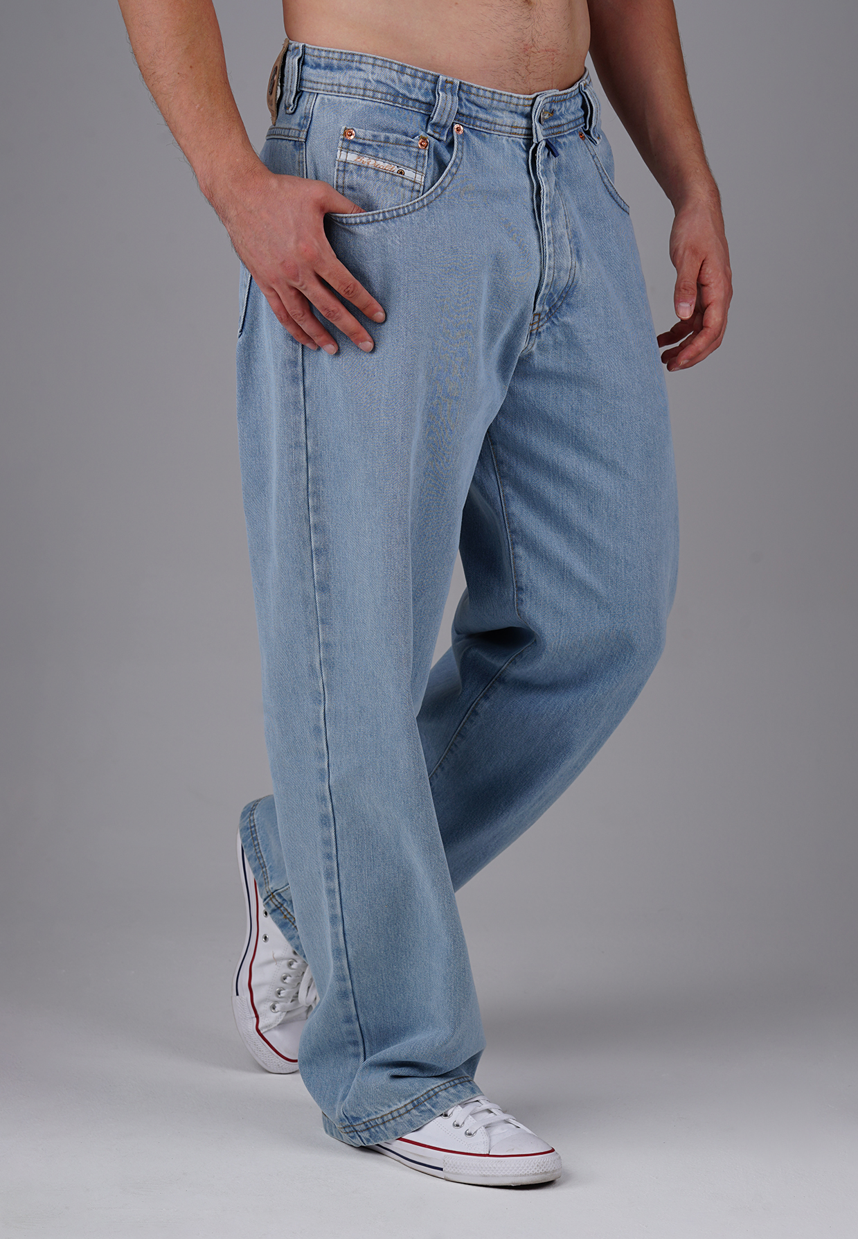 Picaldi Zicco 474 Salvador Herrenjeans - Baggy Fit mit Straight Leg in Light Blue W27-L30