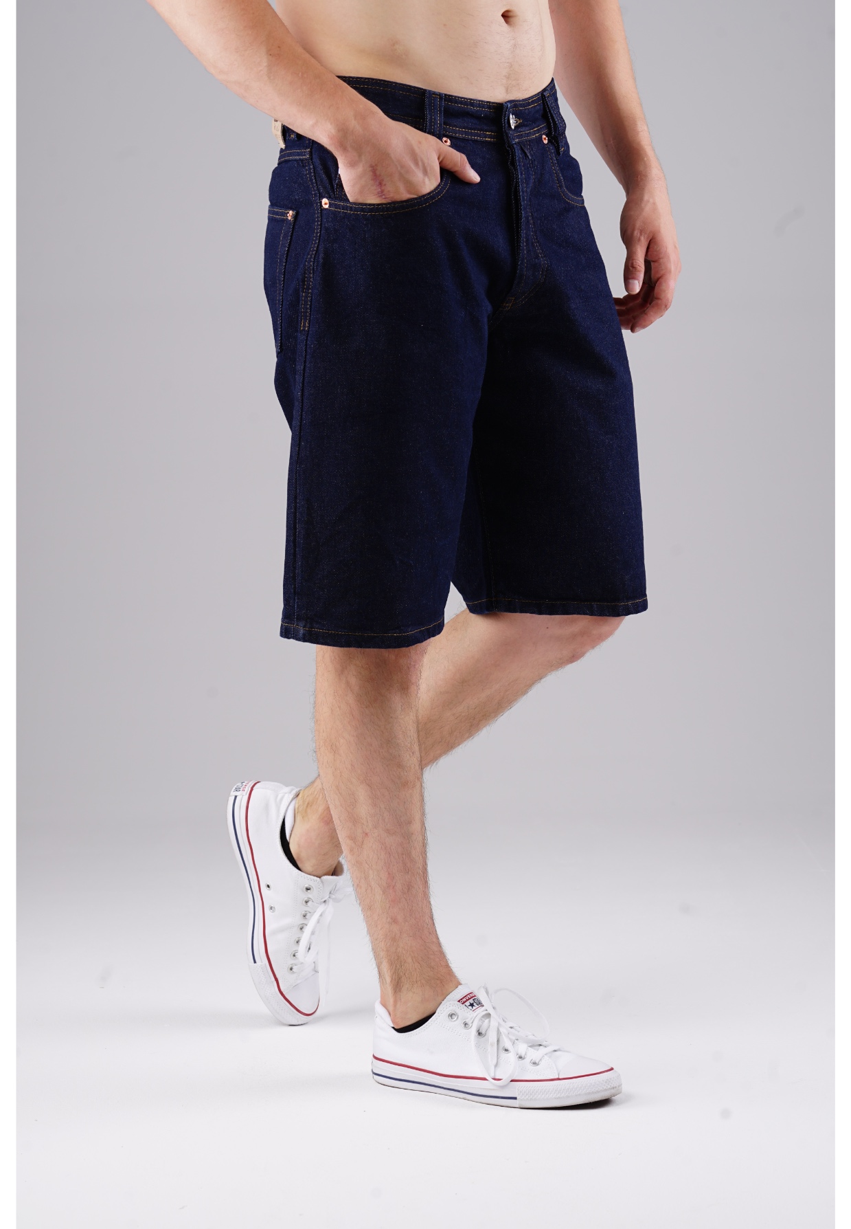 Picaldi Zicco 471 Indigo Herren Jeansshorts - Relaxed Fit in Deep Indigo W40