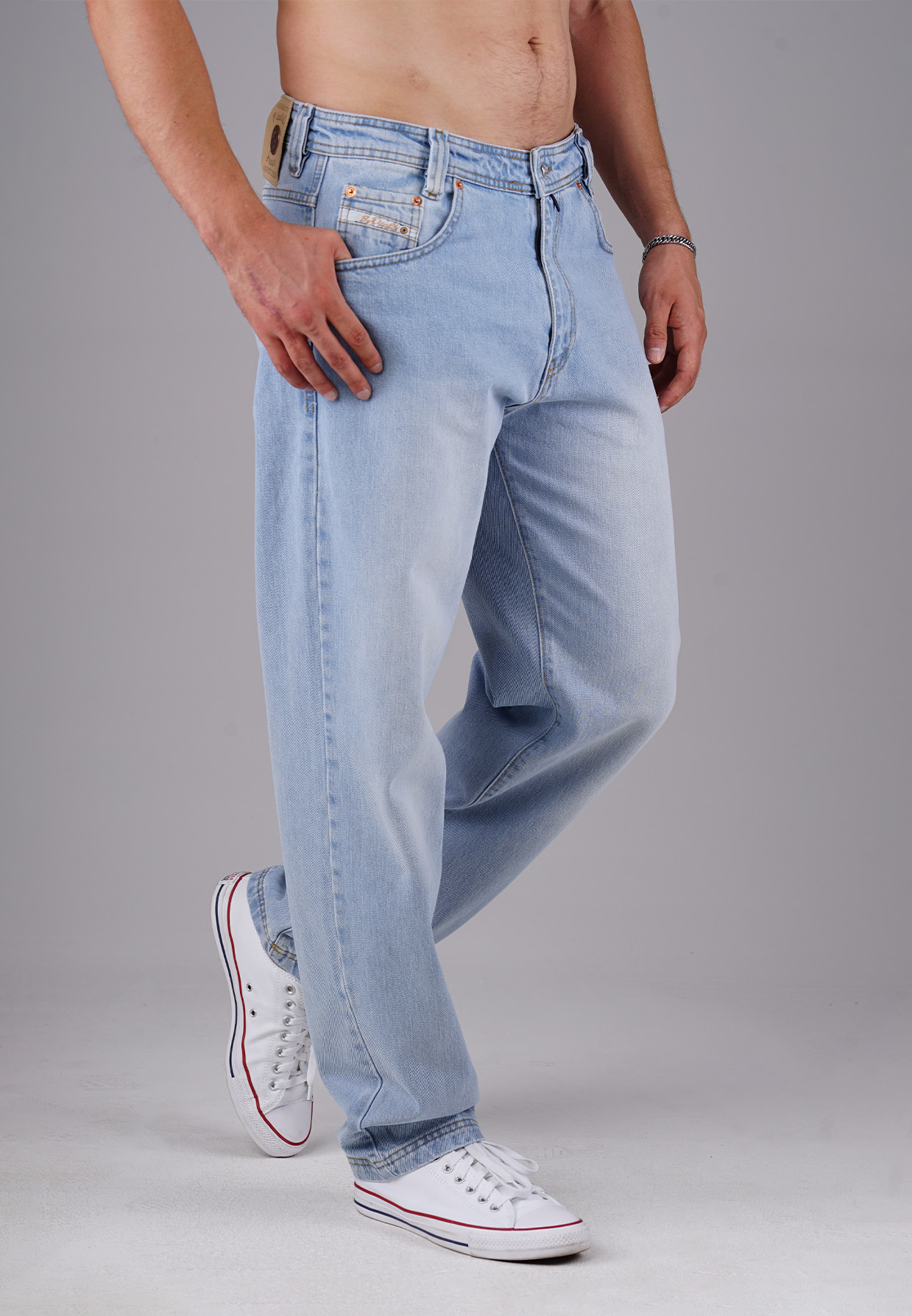 Picaldi Zicco 472 Himalaya Herrenjeans - Relaxed-Karottenschnitt in Slate Grey Blue W28-L30